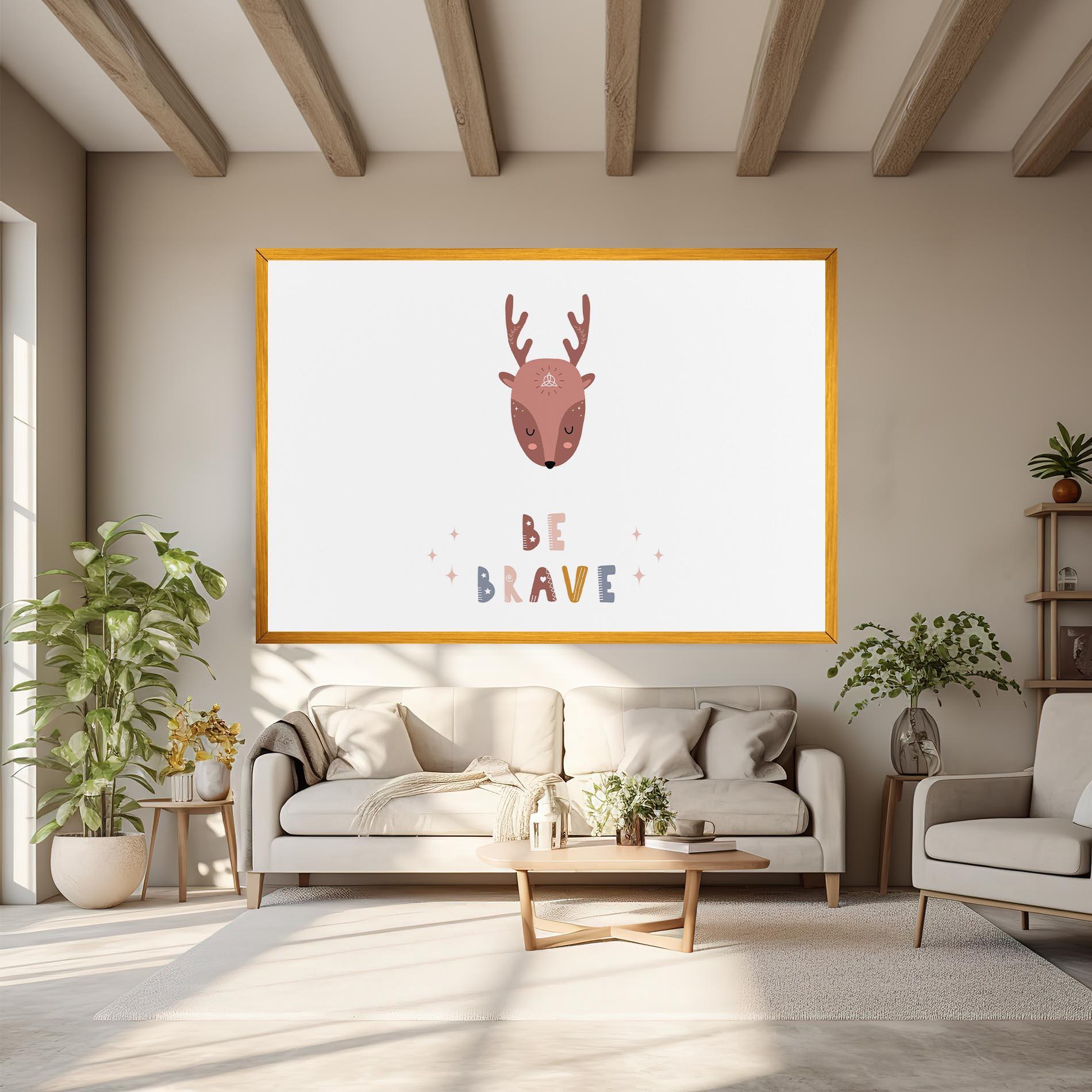 Vászonkép Brave Deer mockup 6