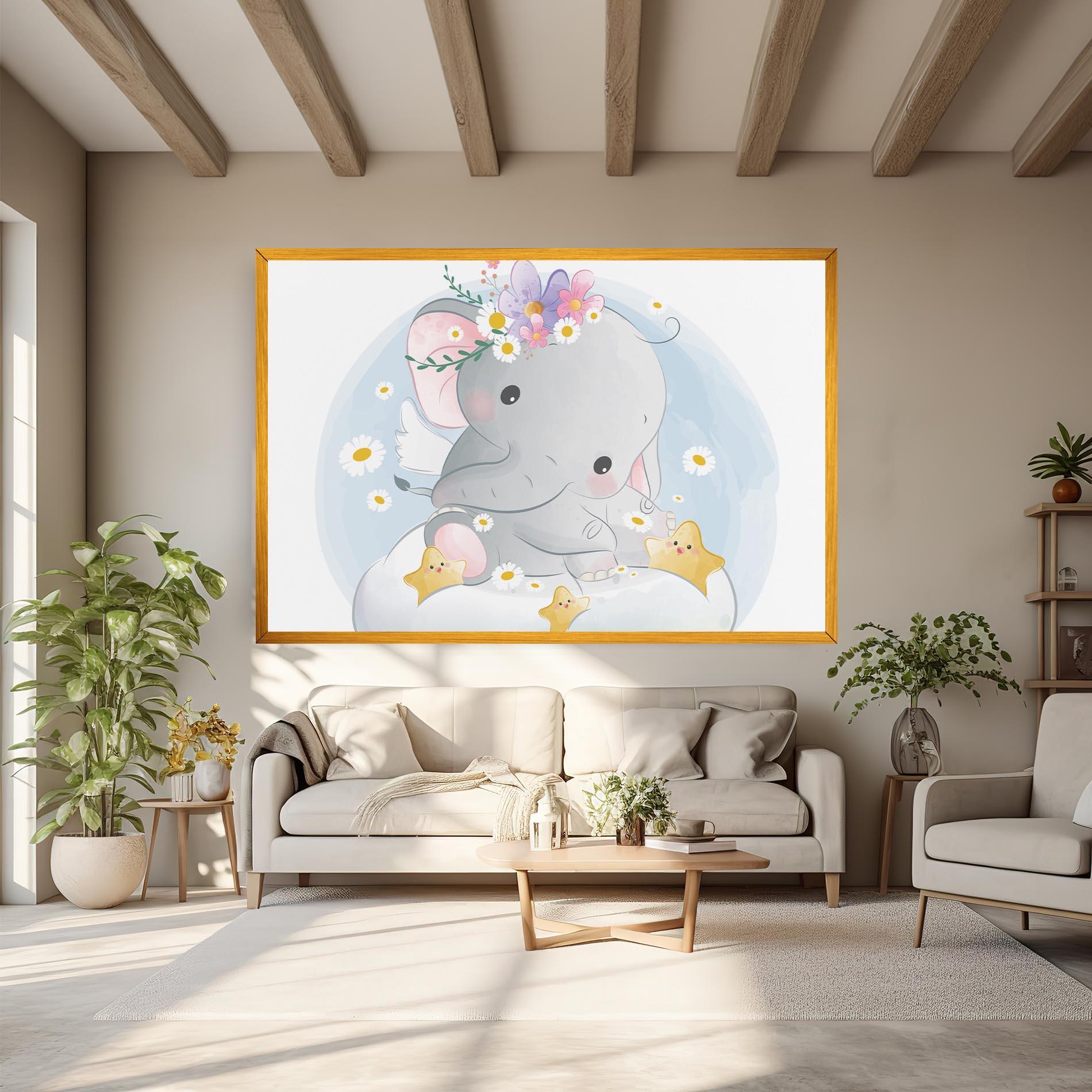 Vászonkép Elephant Stars mockup 6