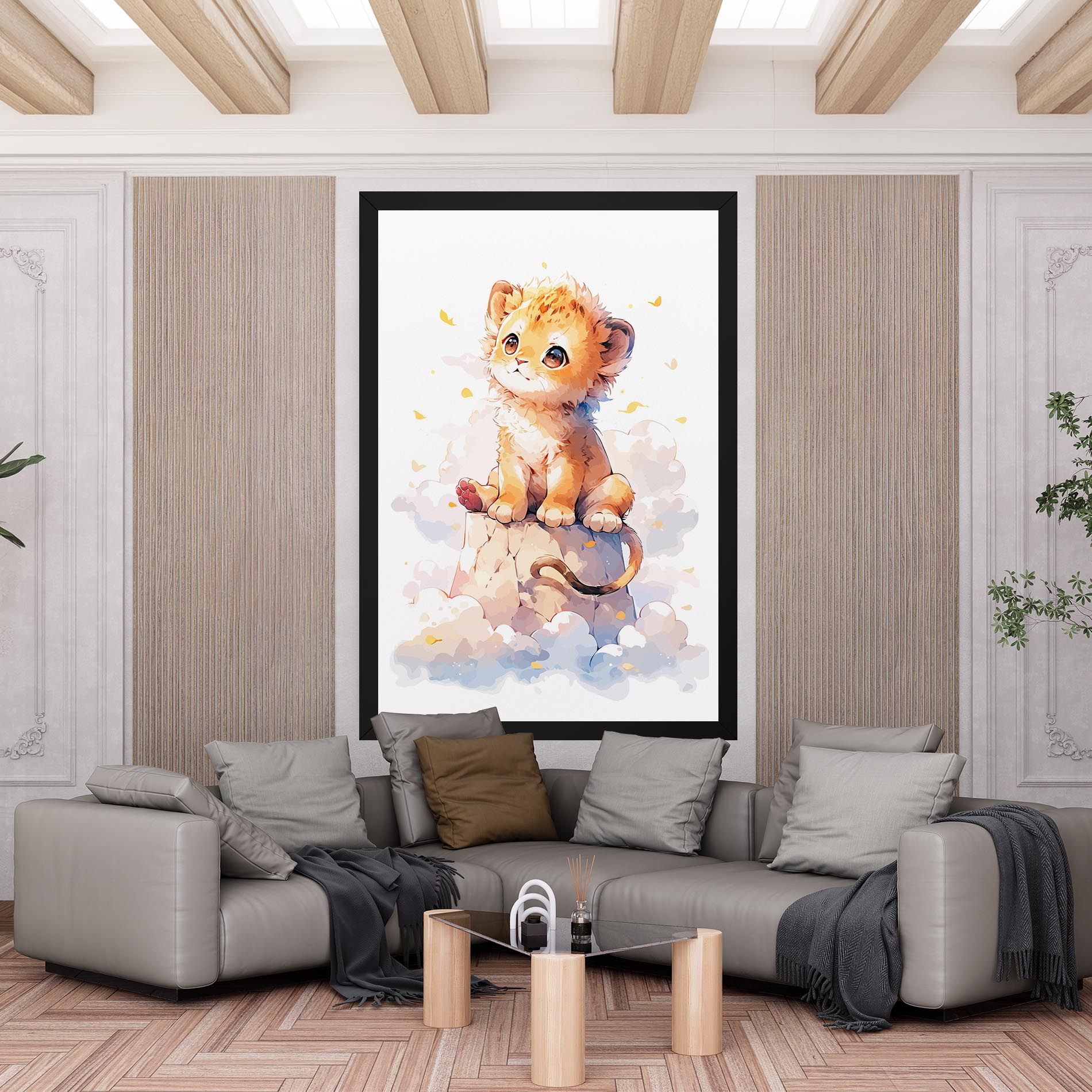 Cute Cloud Lion mockup 6