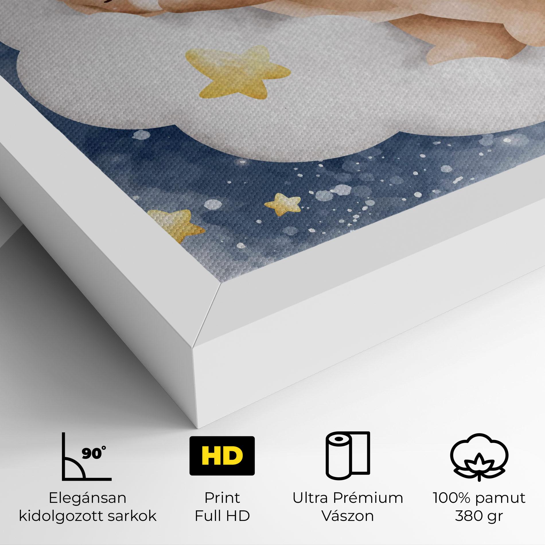Vászonkép Bear Cloud Sleep mockup 4