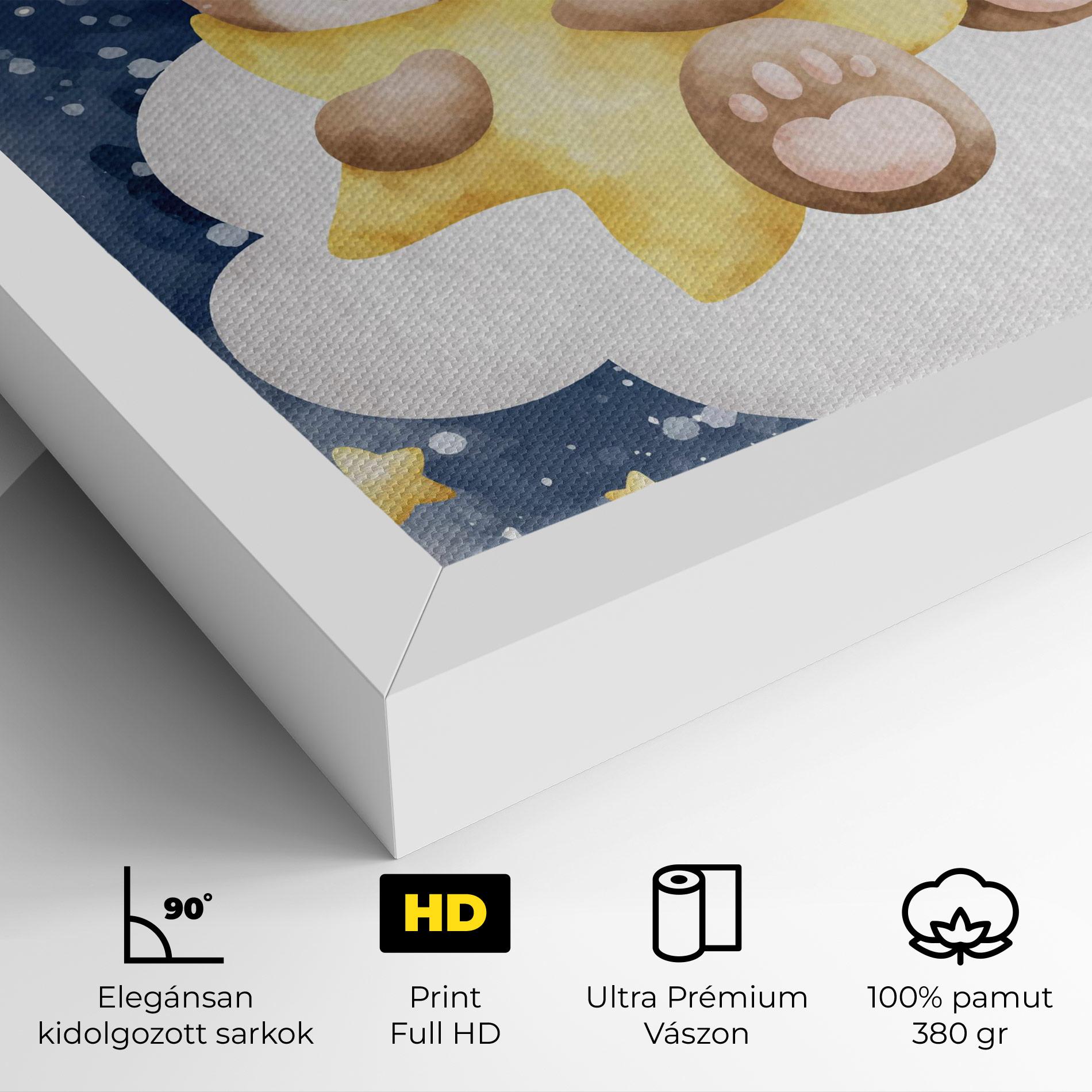 Vászonkép Bear Cloud Star mockup 4