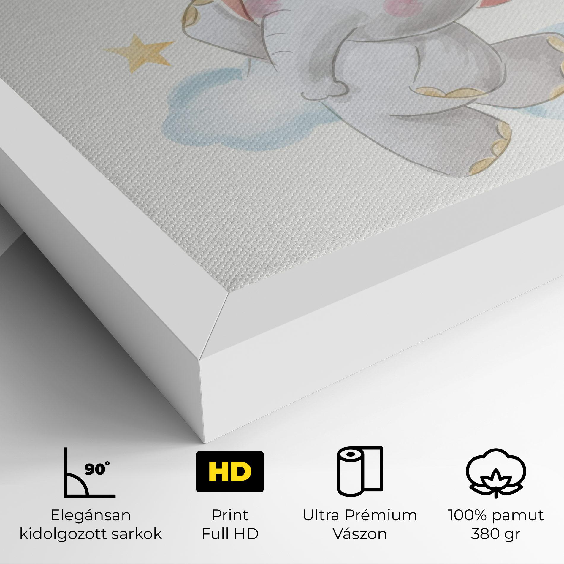 Vászonkép Elephant Flying mockup 4