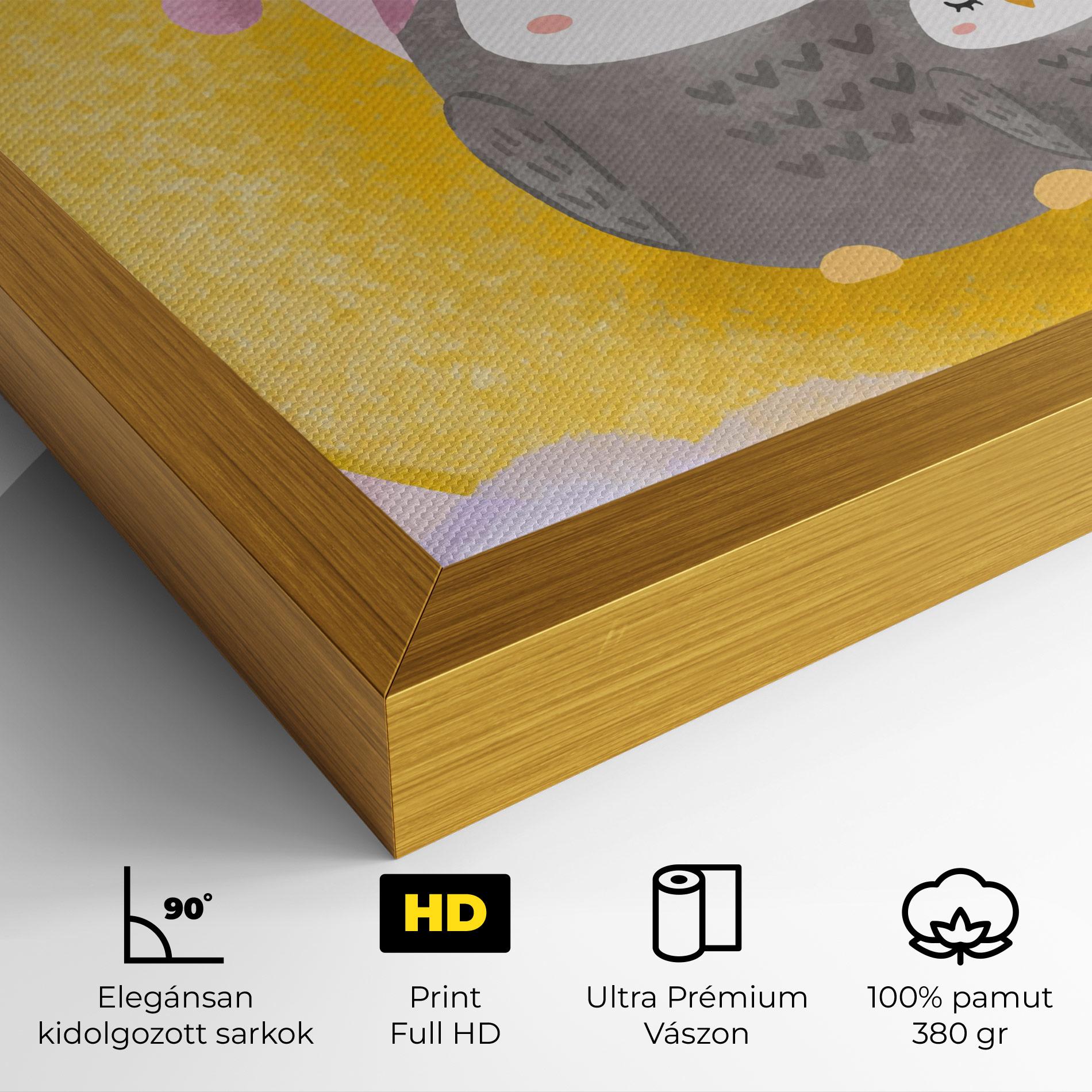 Vászonkép Baby Owl mockup 4