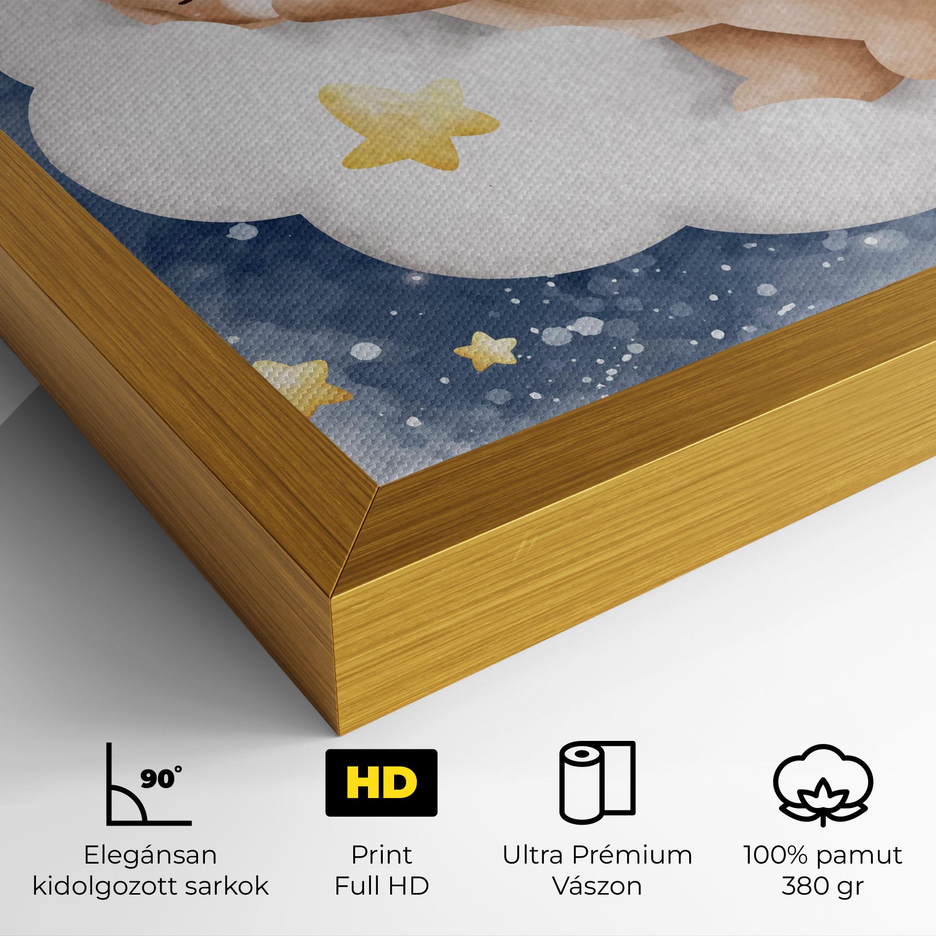 Vászonkép Bear Cloud Sleep mockup 4