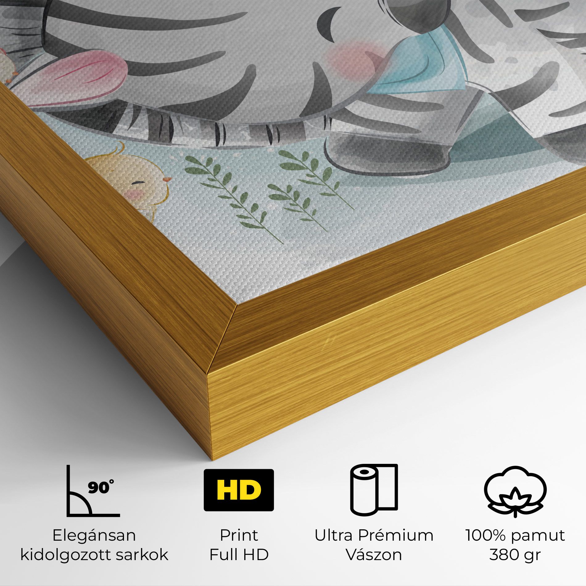 Zebra With Birds mockup 4