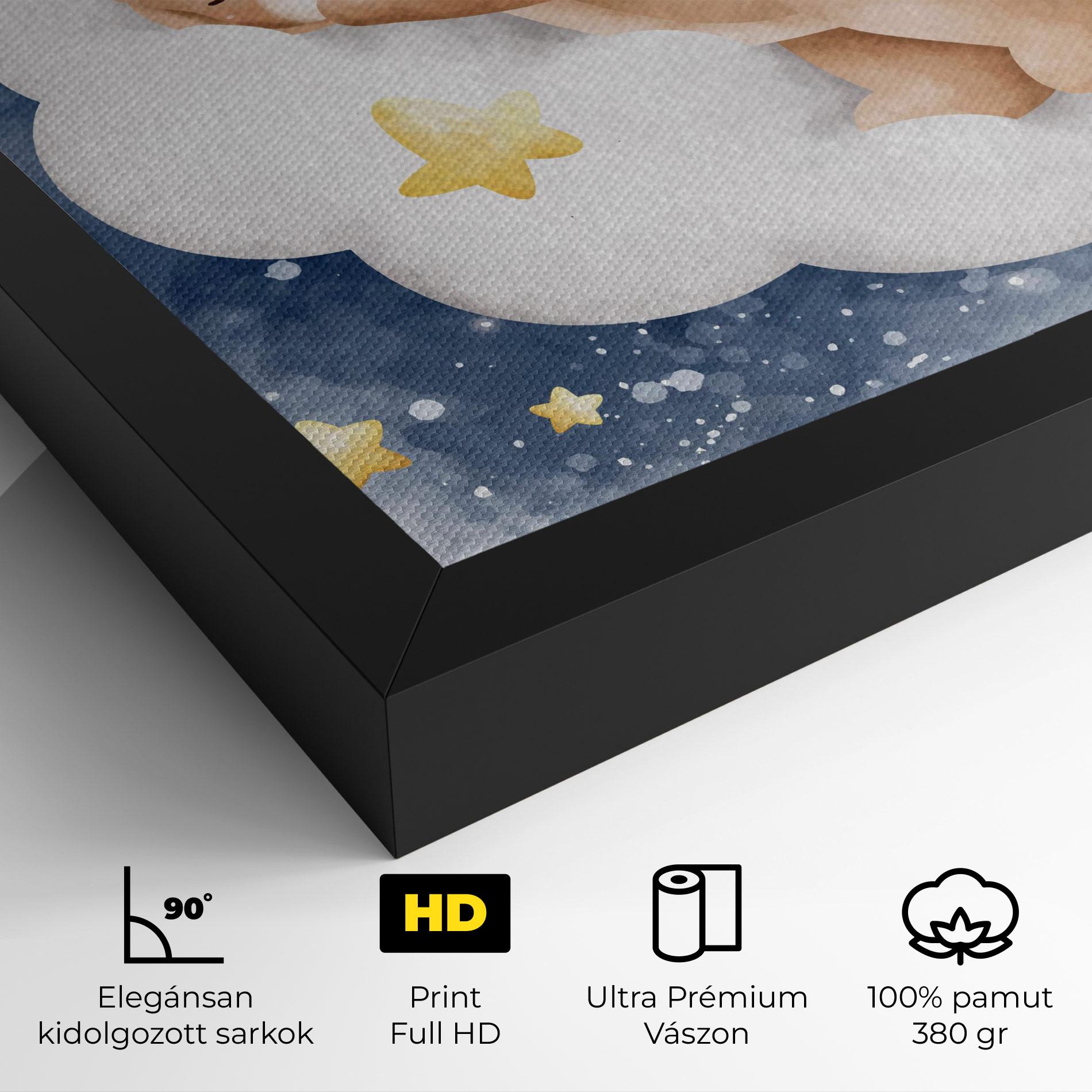 Vászonkép Bear Cloud Sleep mockup 4