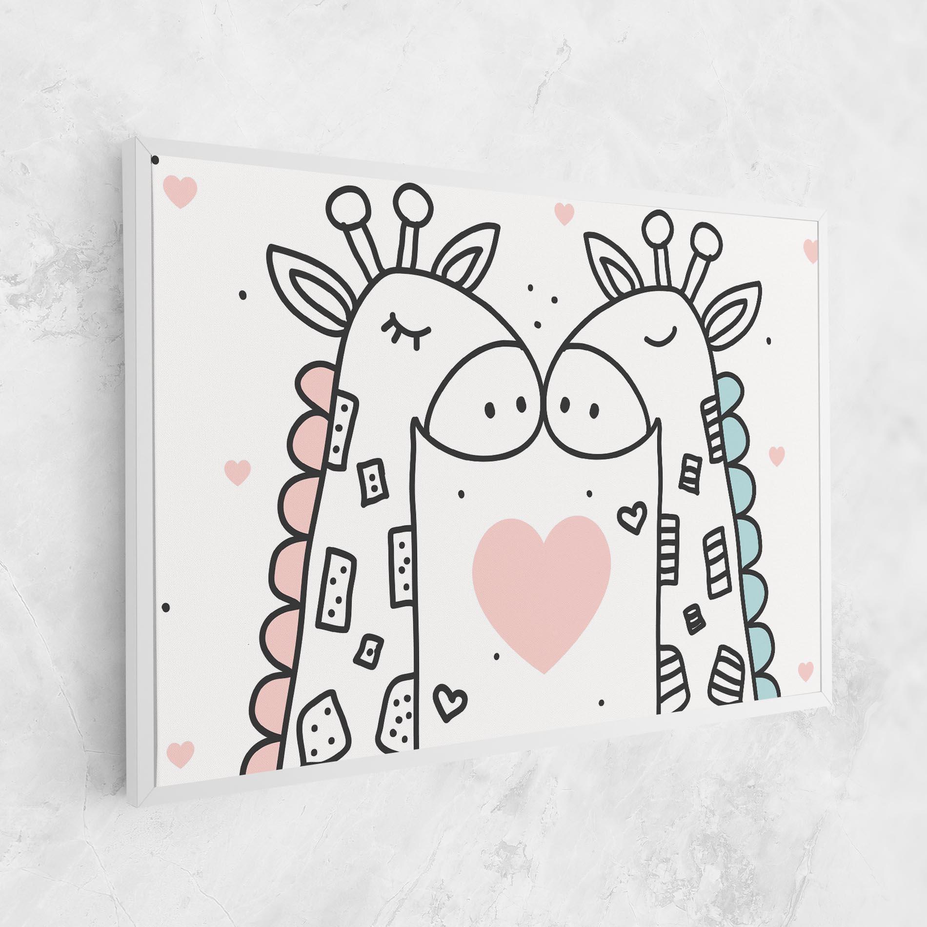 Vászonkép Giraffe Couple mockup 1