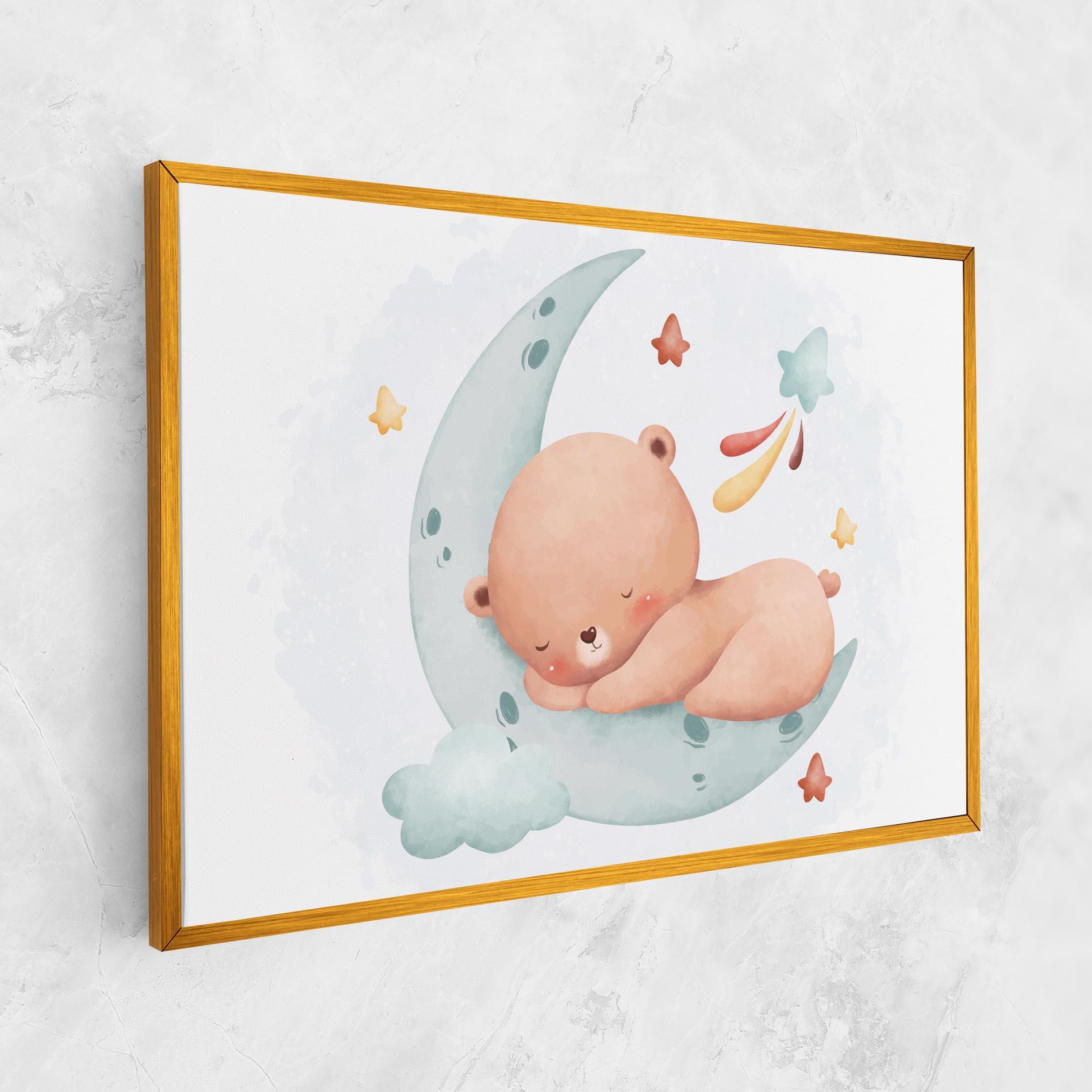 Vászonkép Blue Moon Bear mockup 1