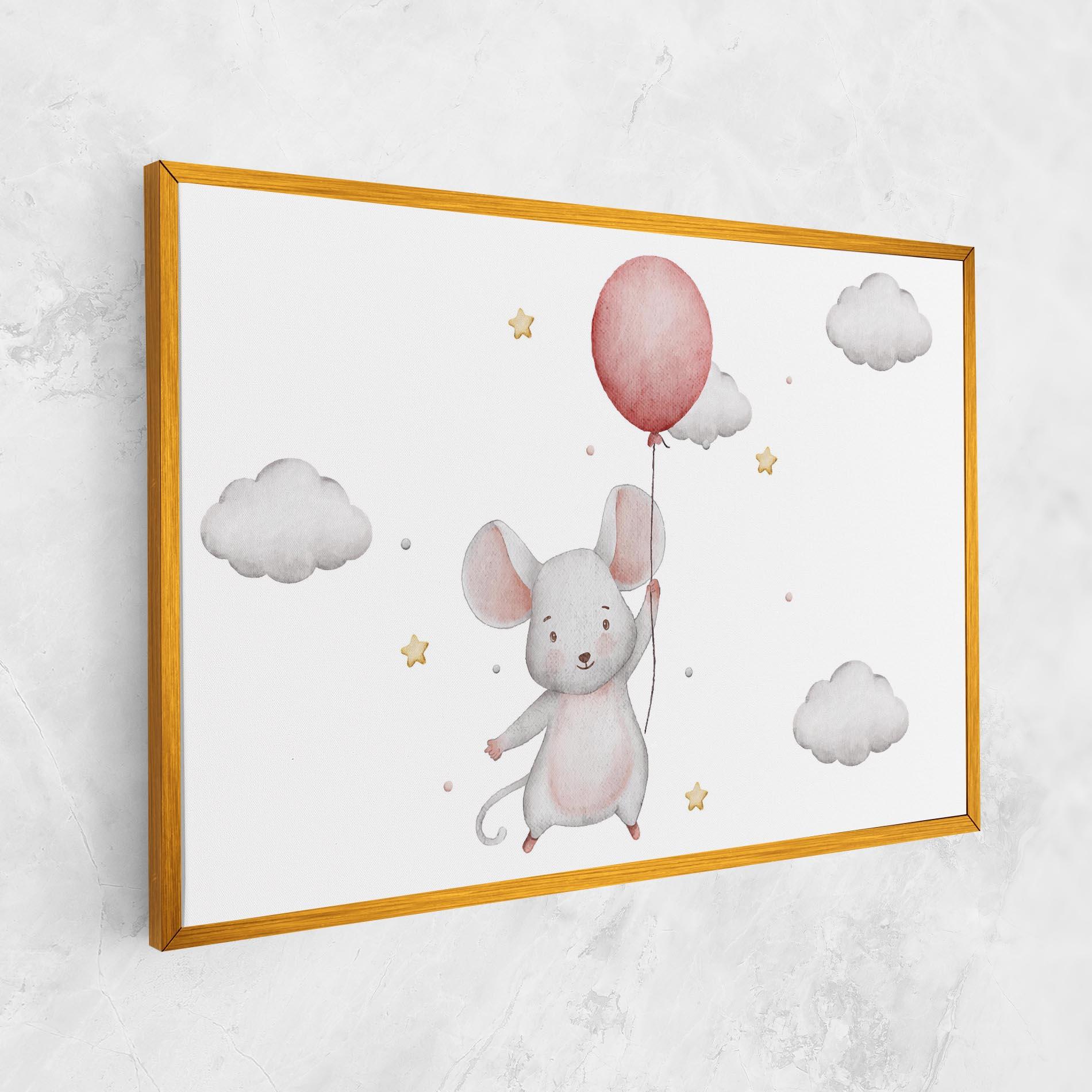 Vászonkép Mouse Balloon mockup 1