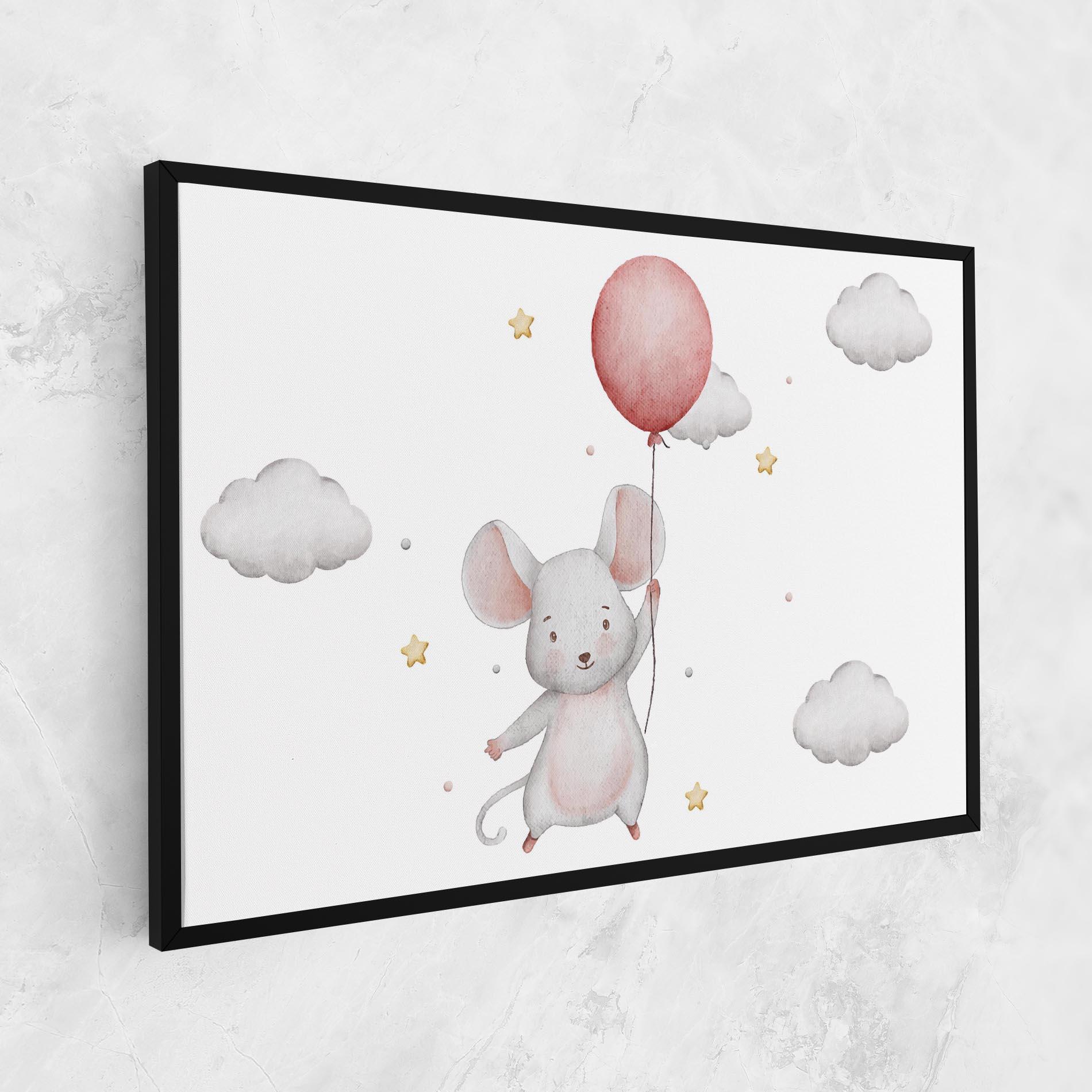 Vászonkép Mouse Balloon mockup 1