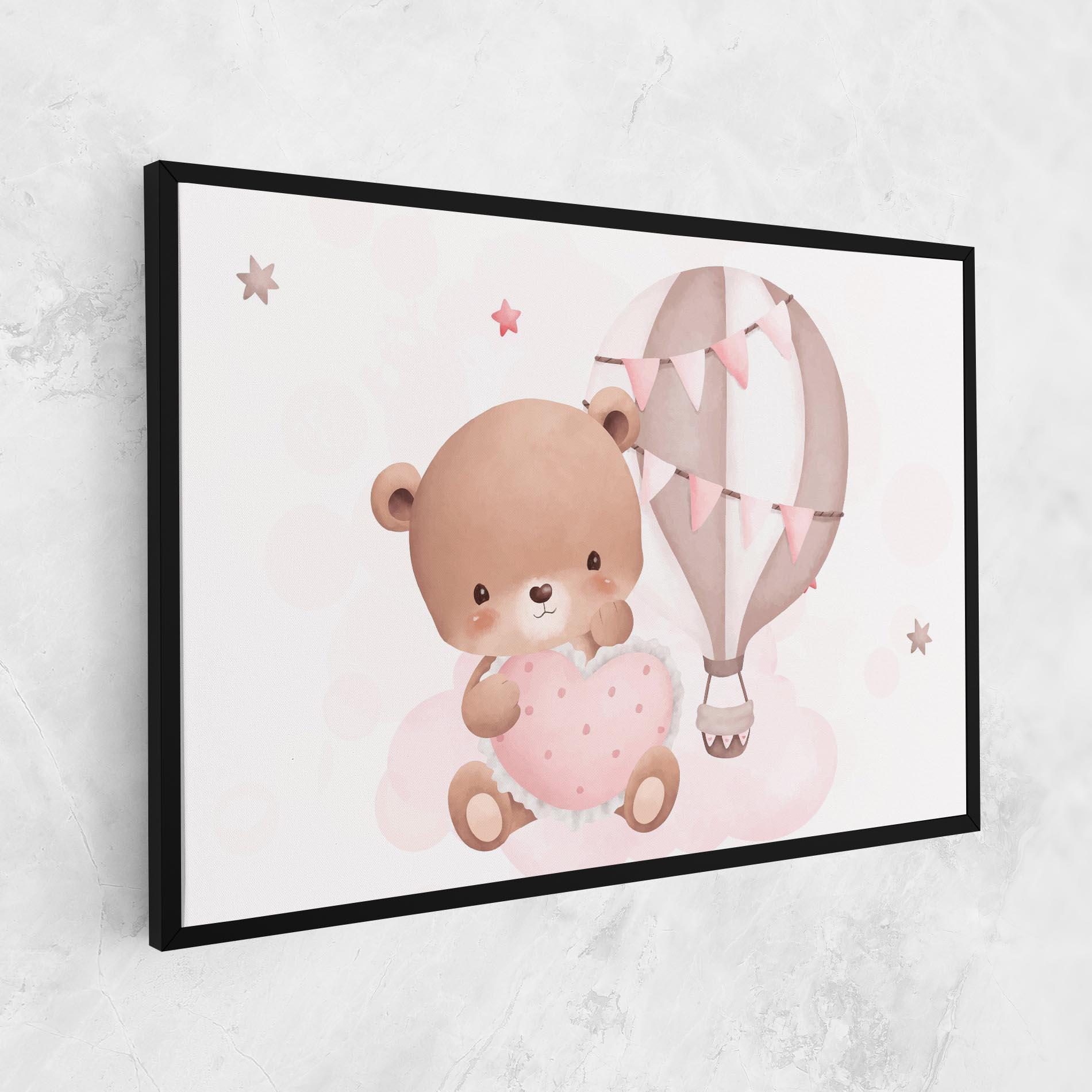 Vászonkép Pink Heart Bear mockup 1