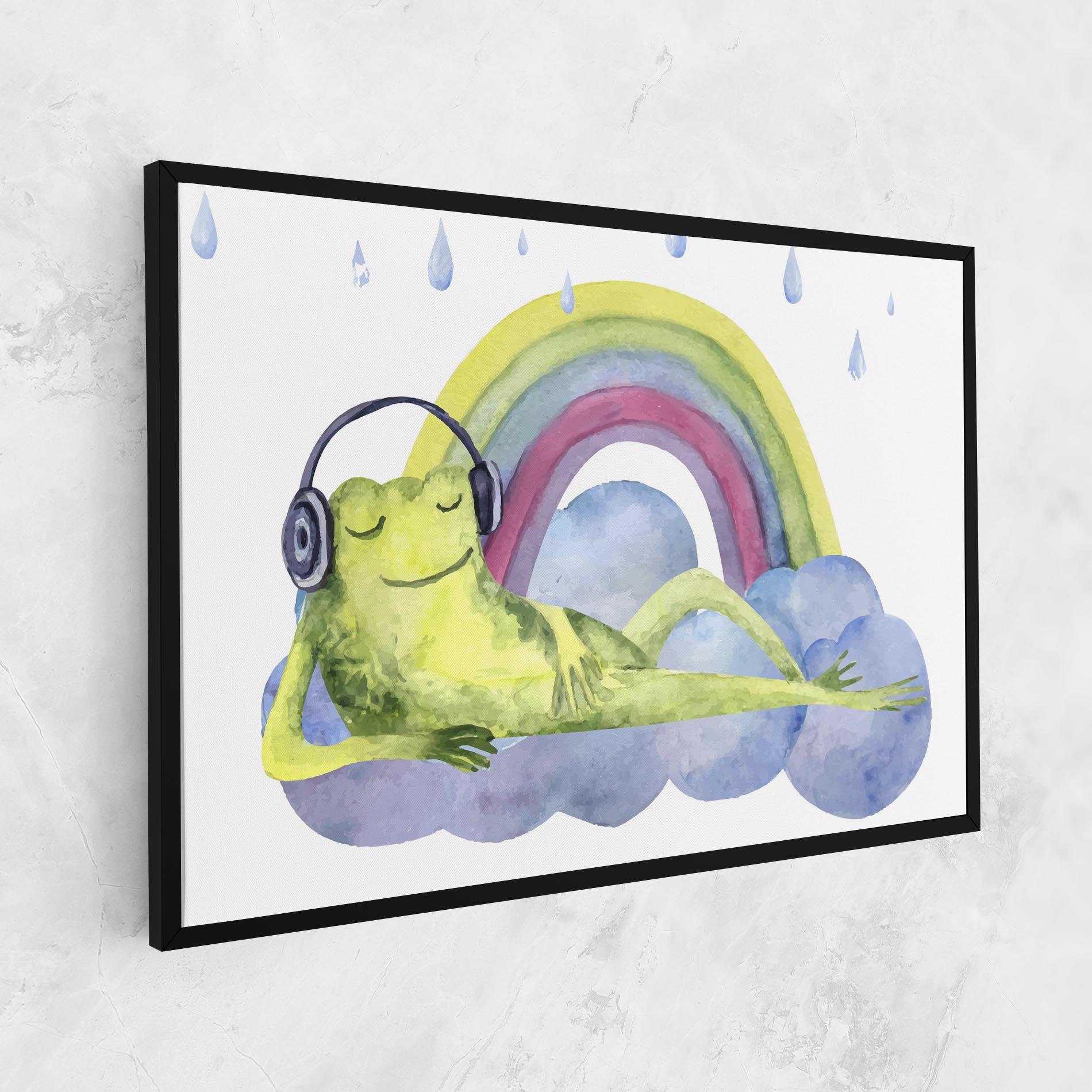Vászonkép Rainbow Frog mockup 1