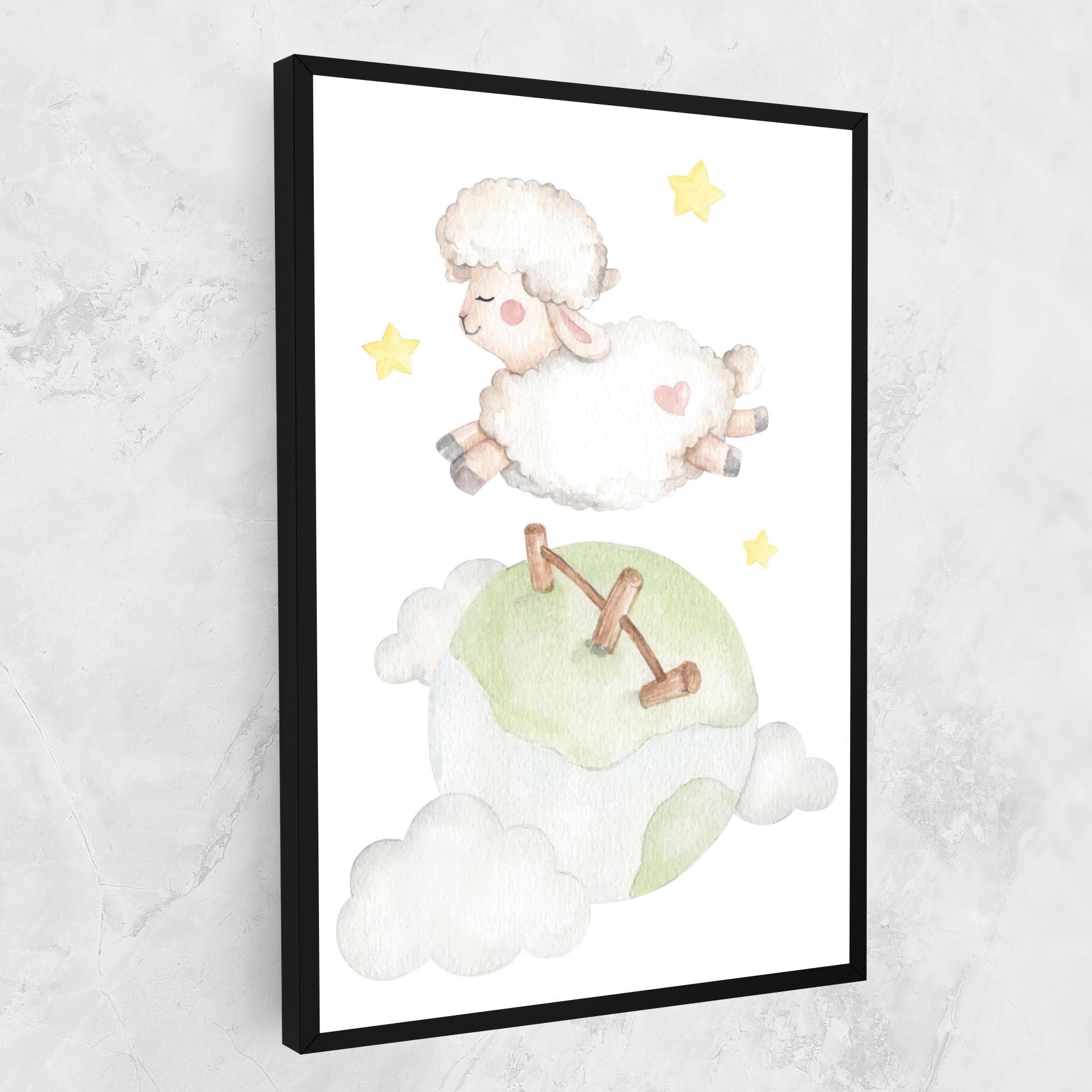 Vászonkép Sheep Jump mockup 1