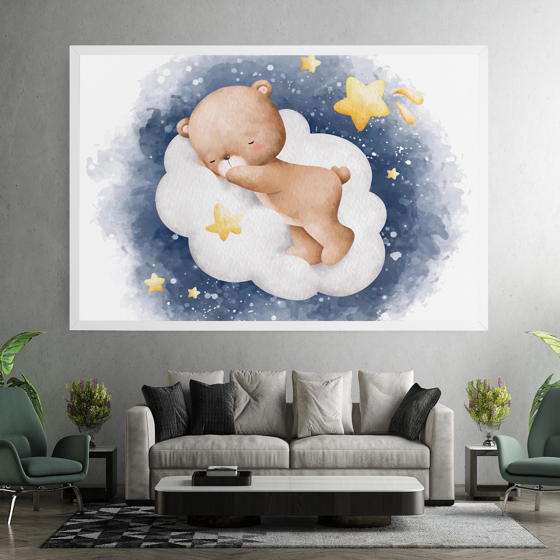 Vászonkép Bear Cloud Sleep mockup 7