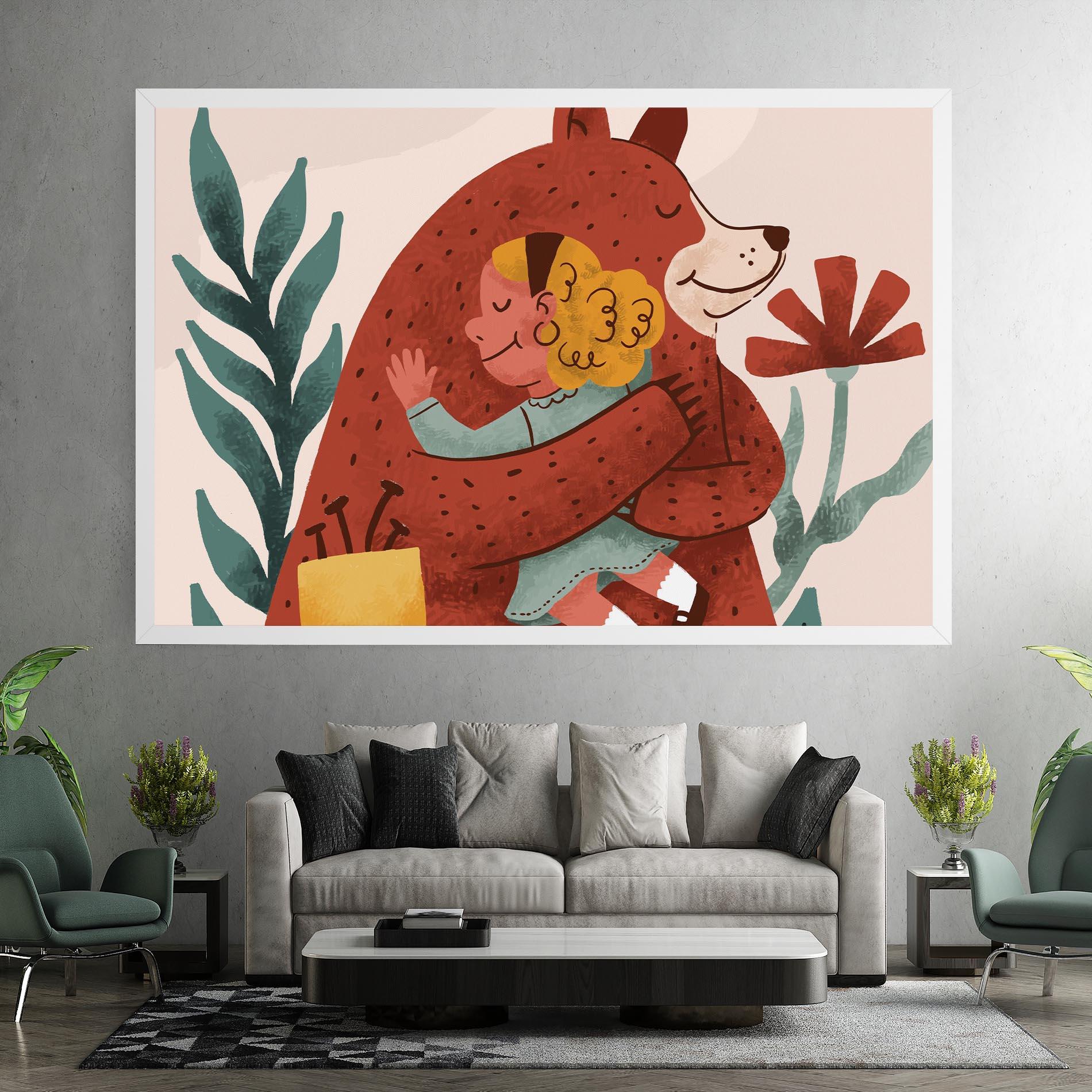 Vászonkép Bear Hug mockup 7