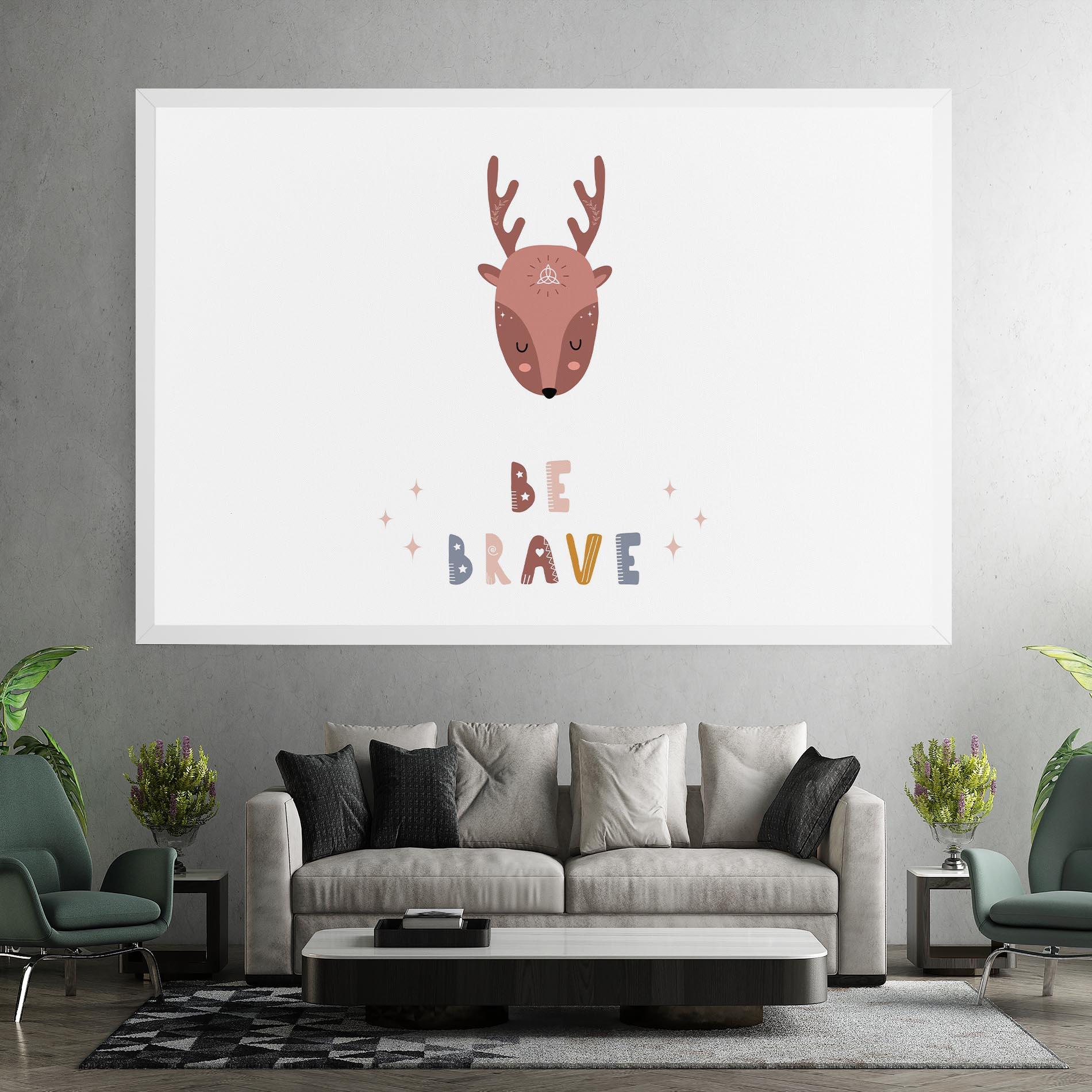 Vászonkép Brave Deer mockup 7