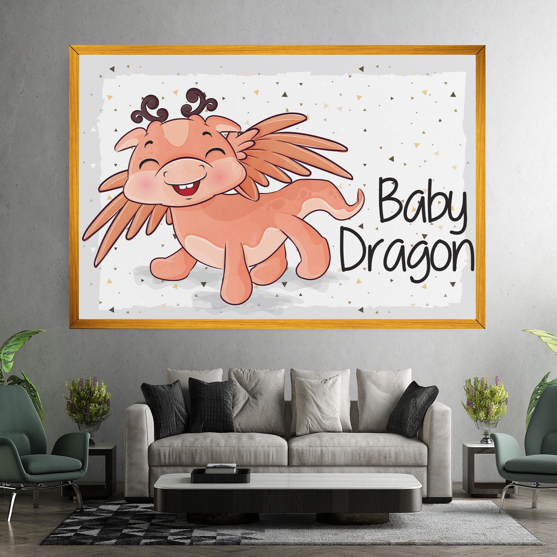 Baby Cute Dragon mockup 7