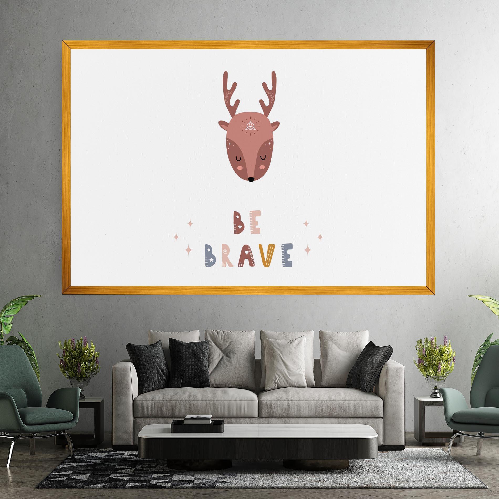 Vászonkép Brave Deer mockup 7
