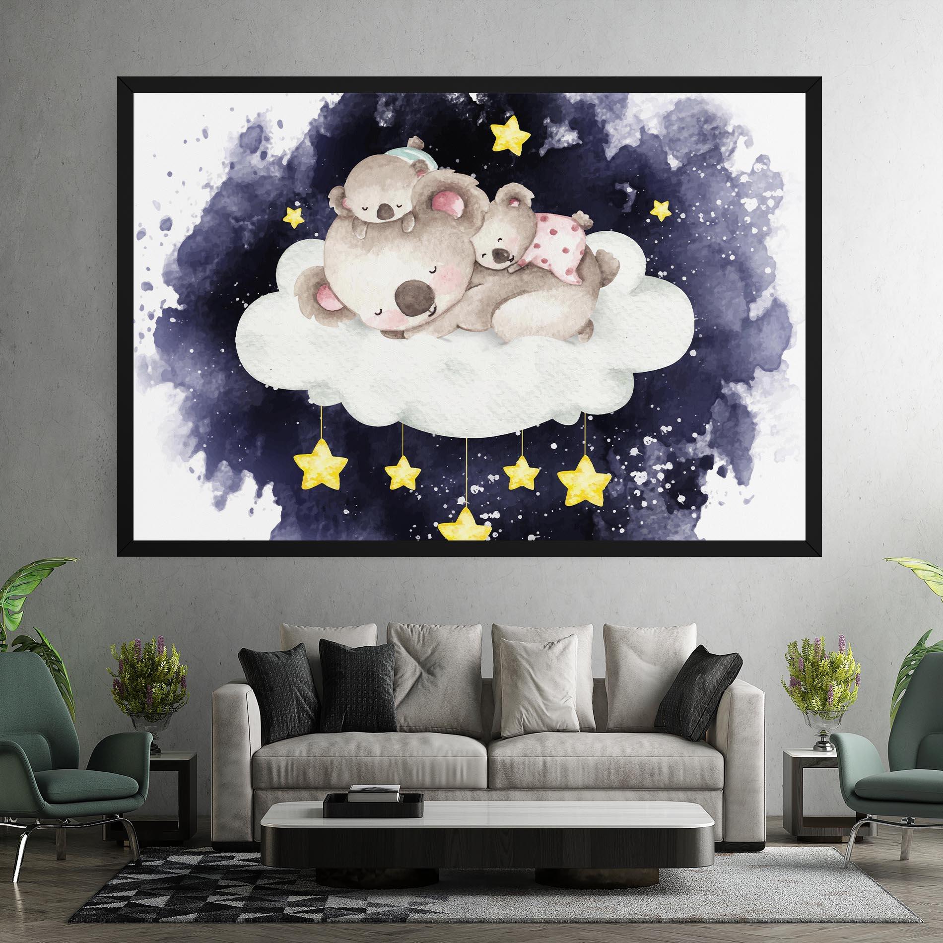 Vászonkép Baby Koala Sleeping mockup 7