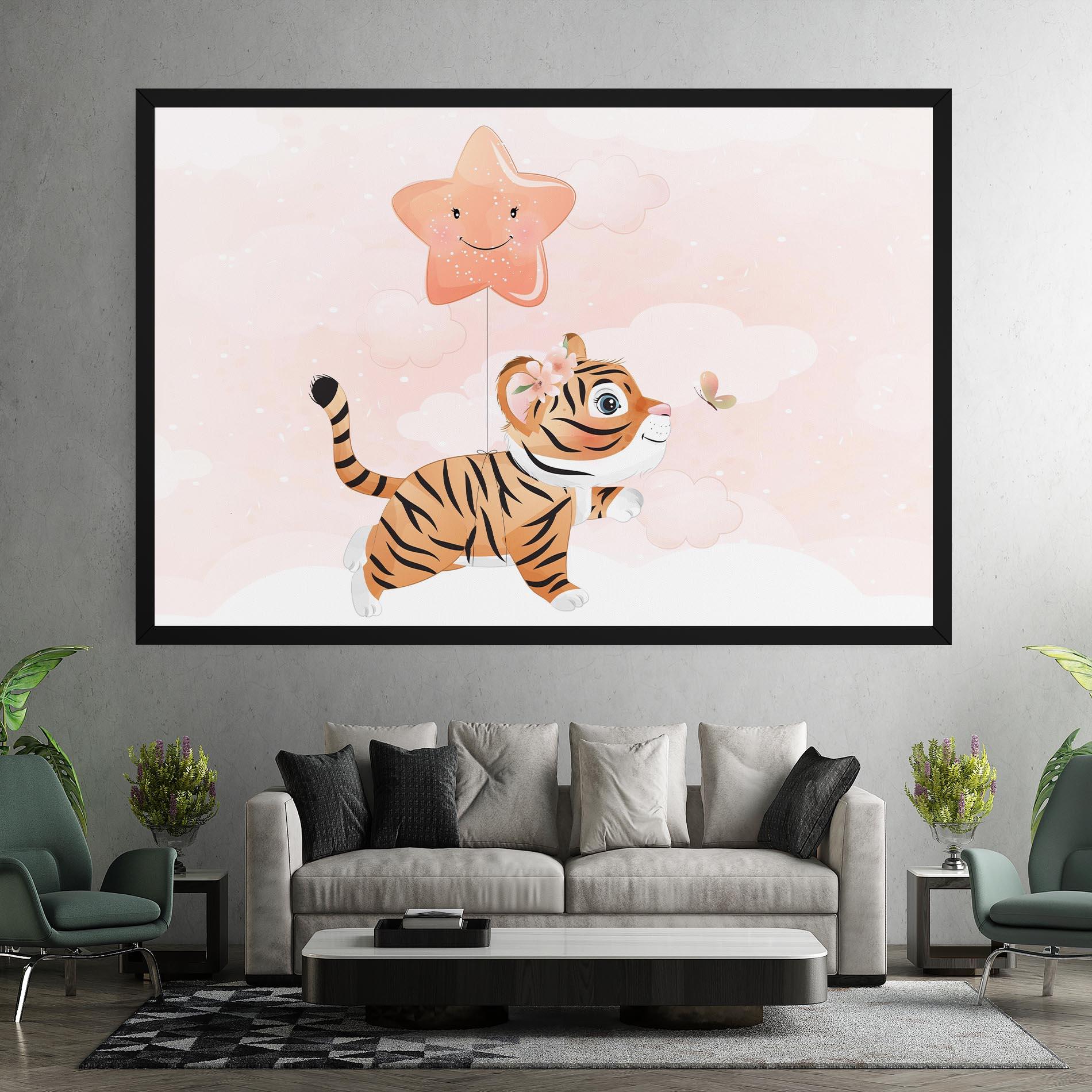 Vászonkép Baby Tiger Art mockup 7