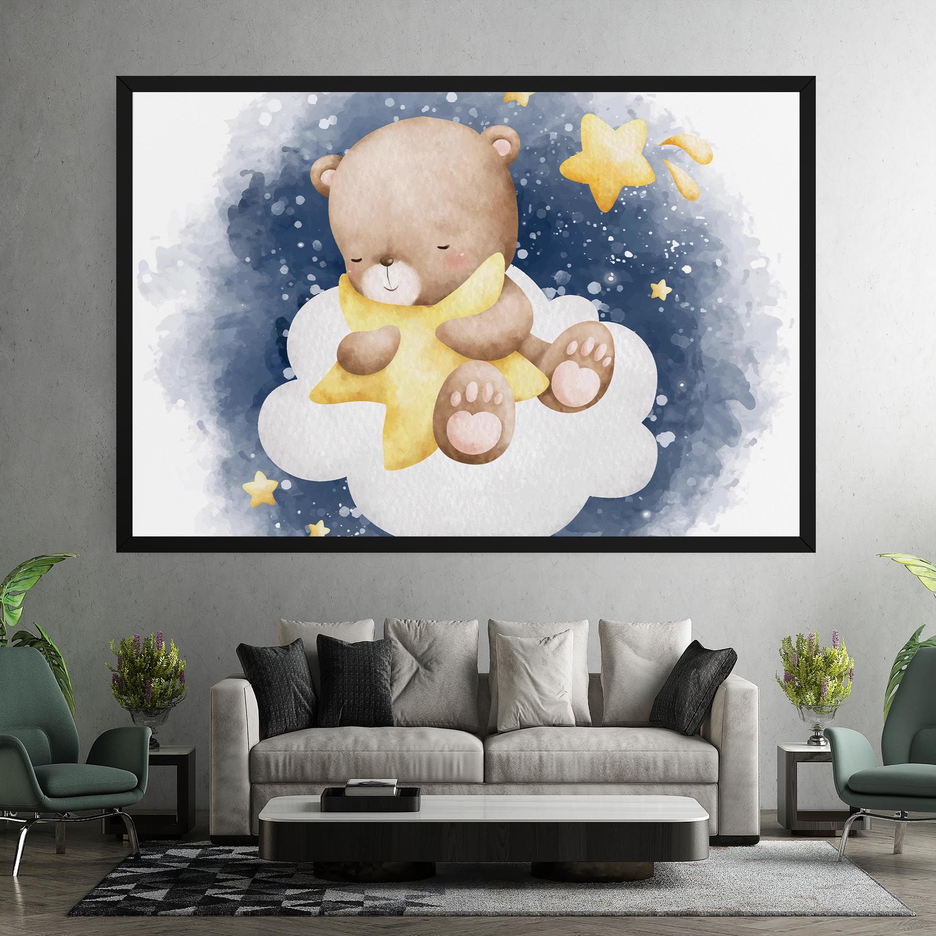 Bear Cloud Star mockup 7