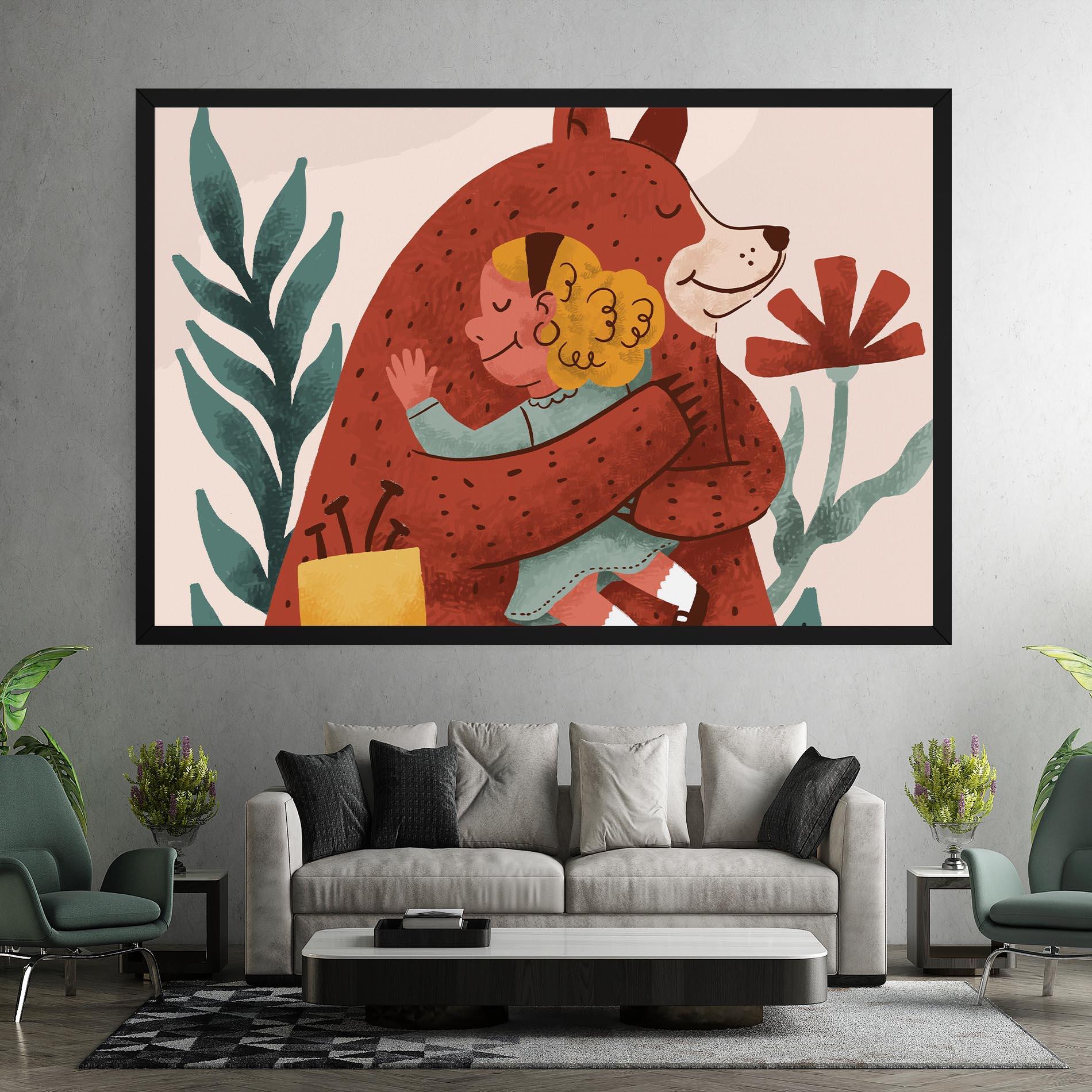 Vászonkép Bear Hug mockup 7