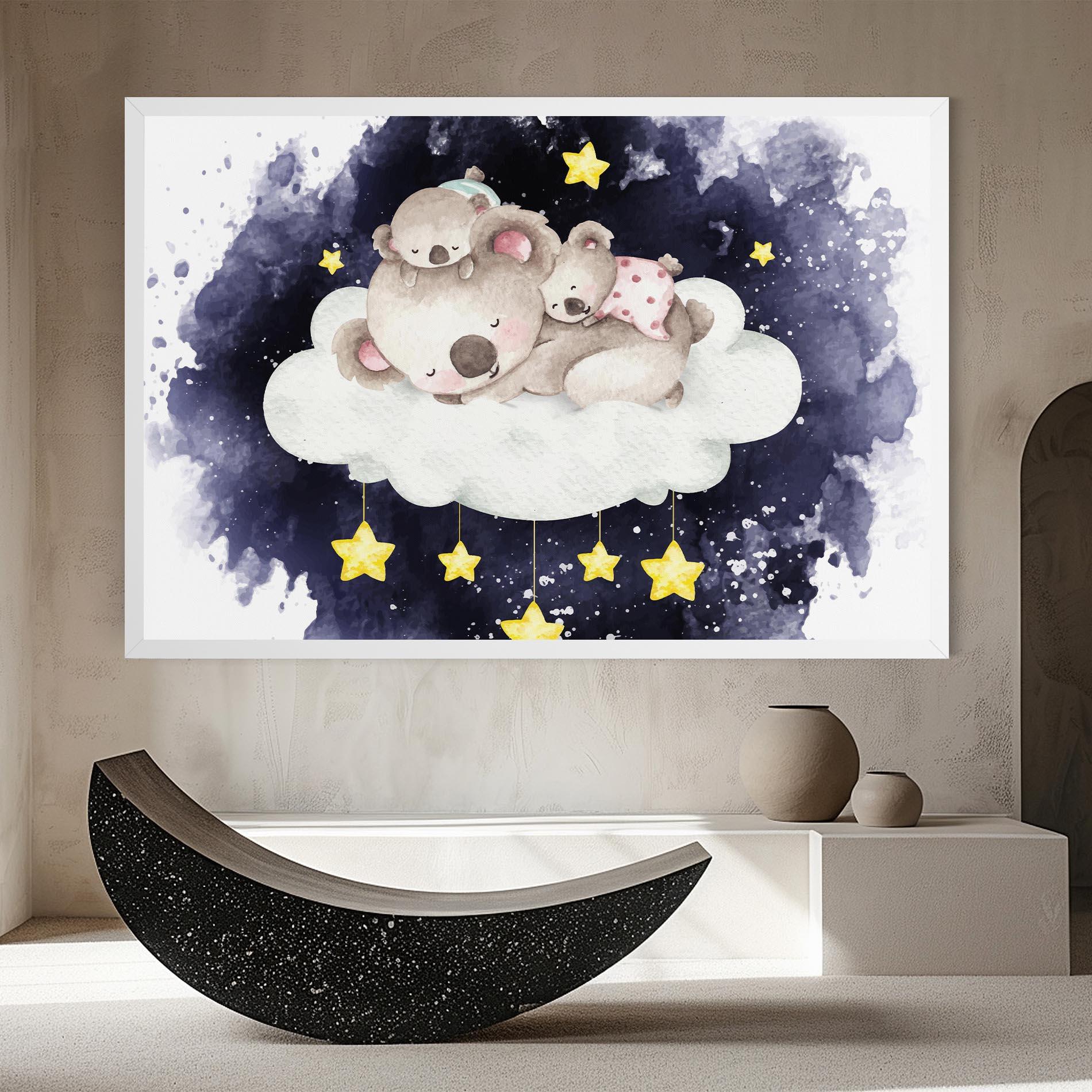 Vászonkép Baby Koala Sleeping mockup 8