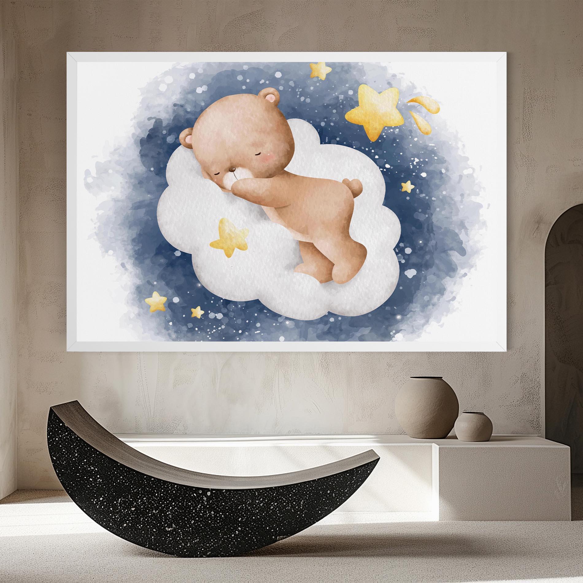 Vászonkép Bear Cloud Sleep mockup 8