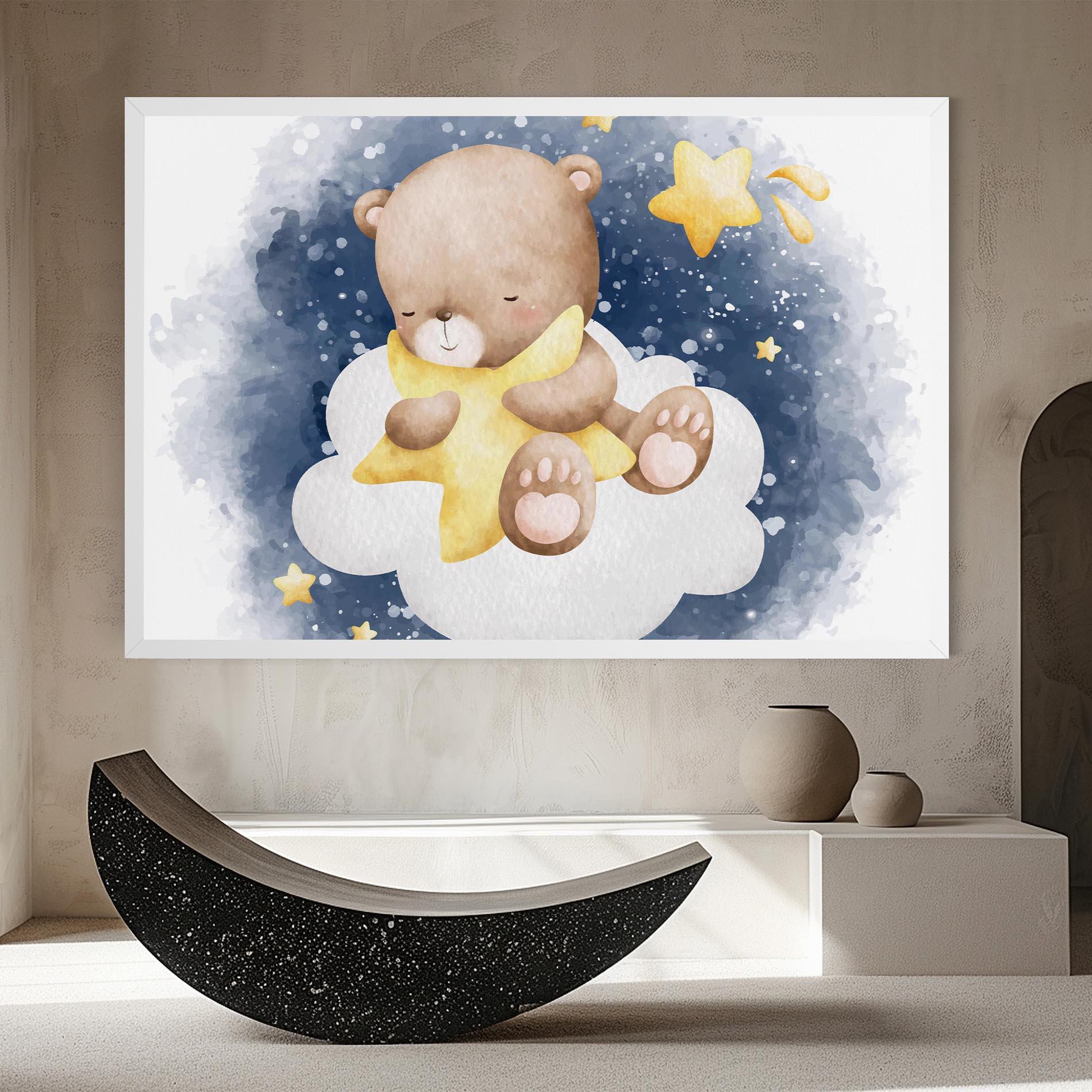 Vászonkép Bear Cloud Star mockup 8