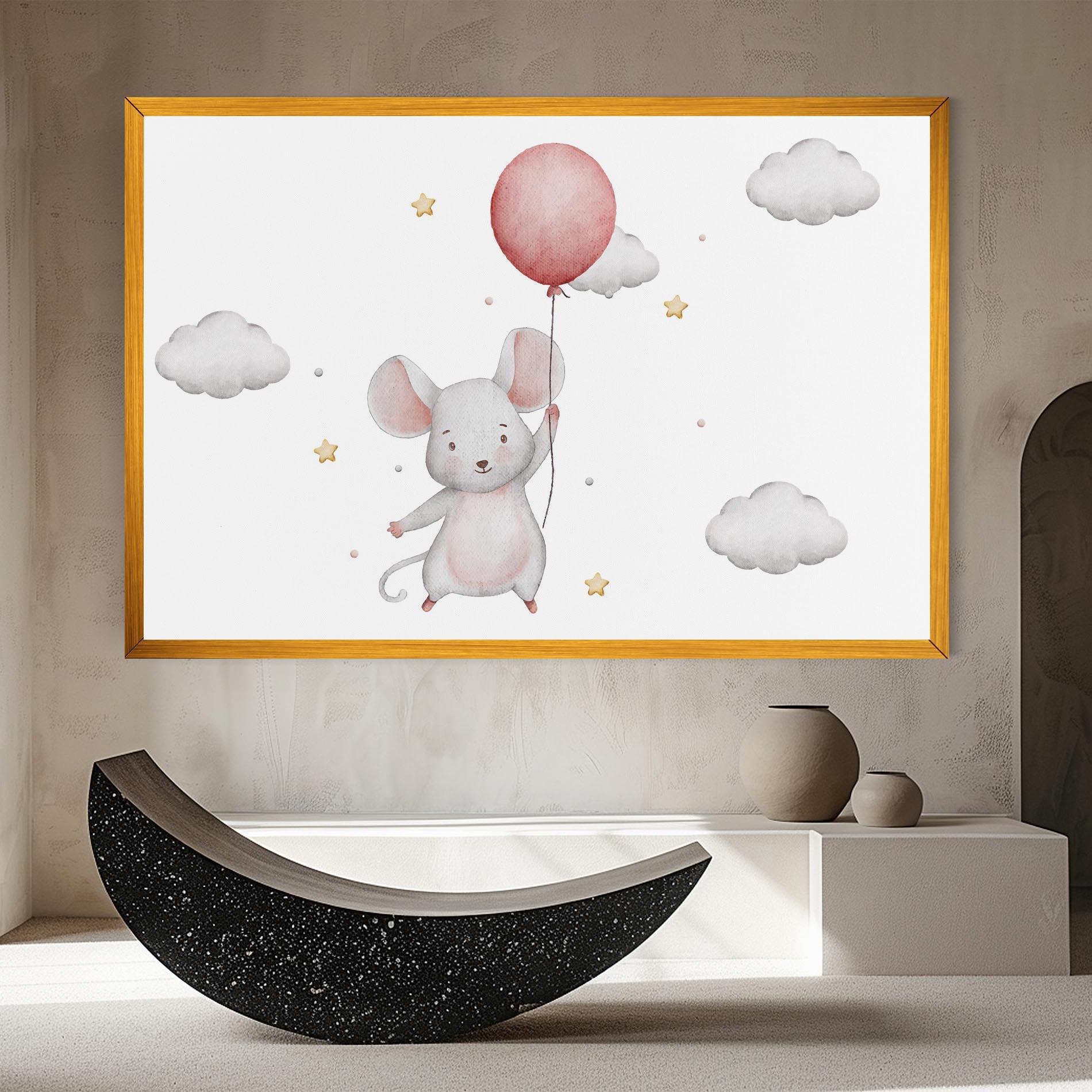 Vászonkép Mouse Balloon mockup 8