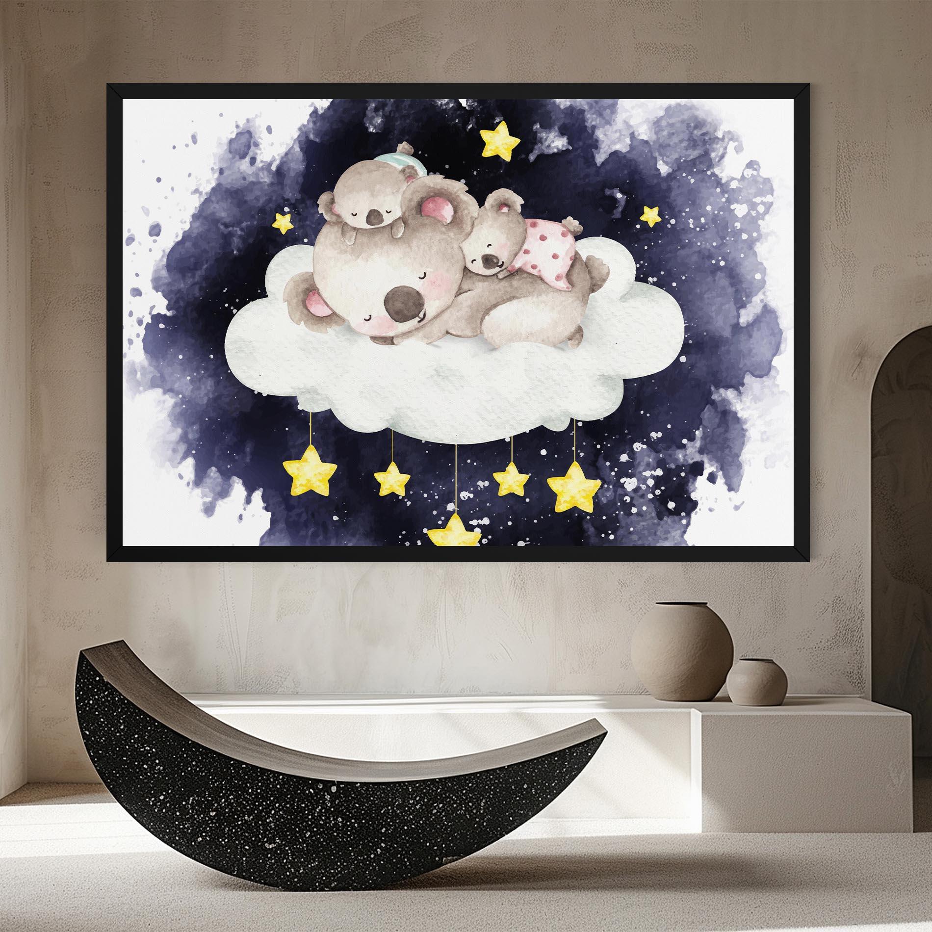 Vászonkép Baby Koala Sleeping mockup 8
