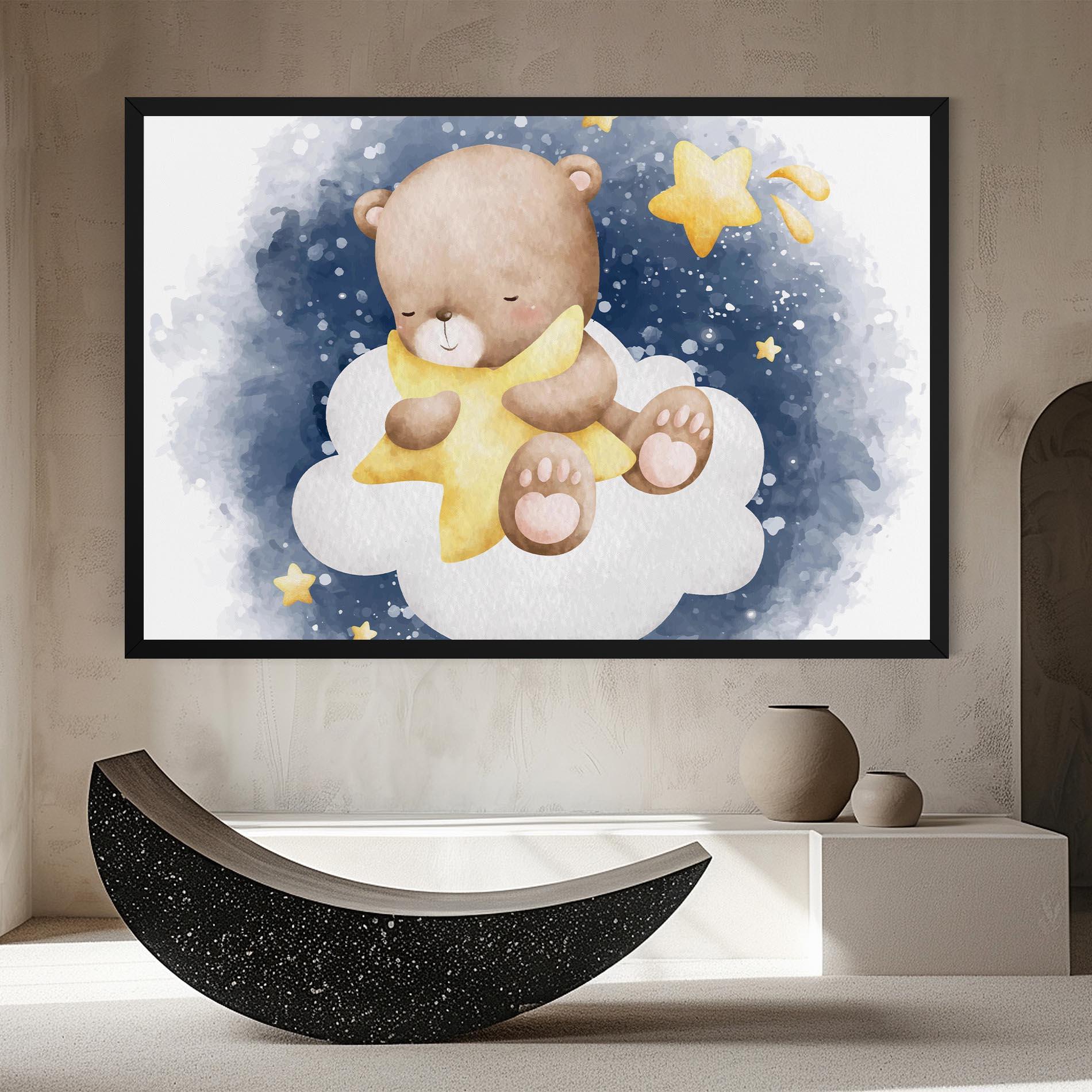 Vászonkép Bear Cloud Star mockup 8