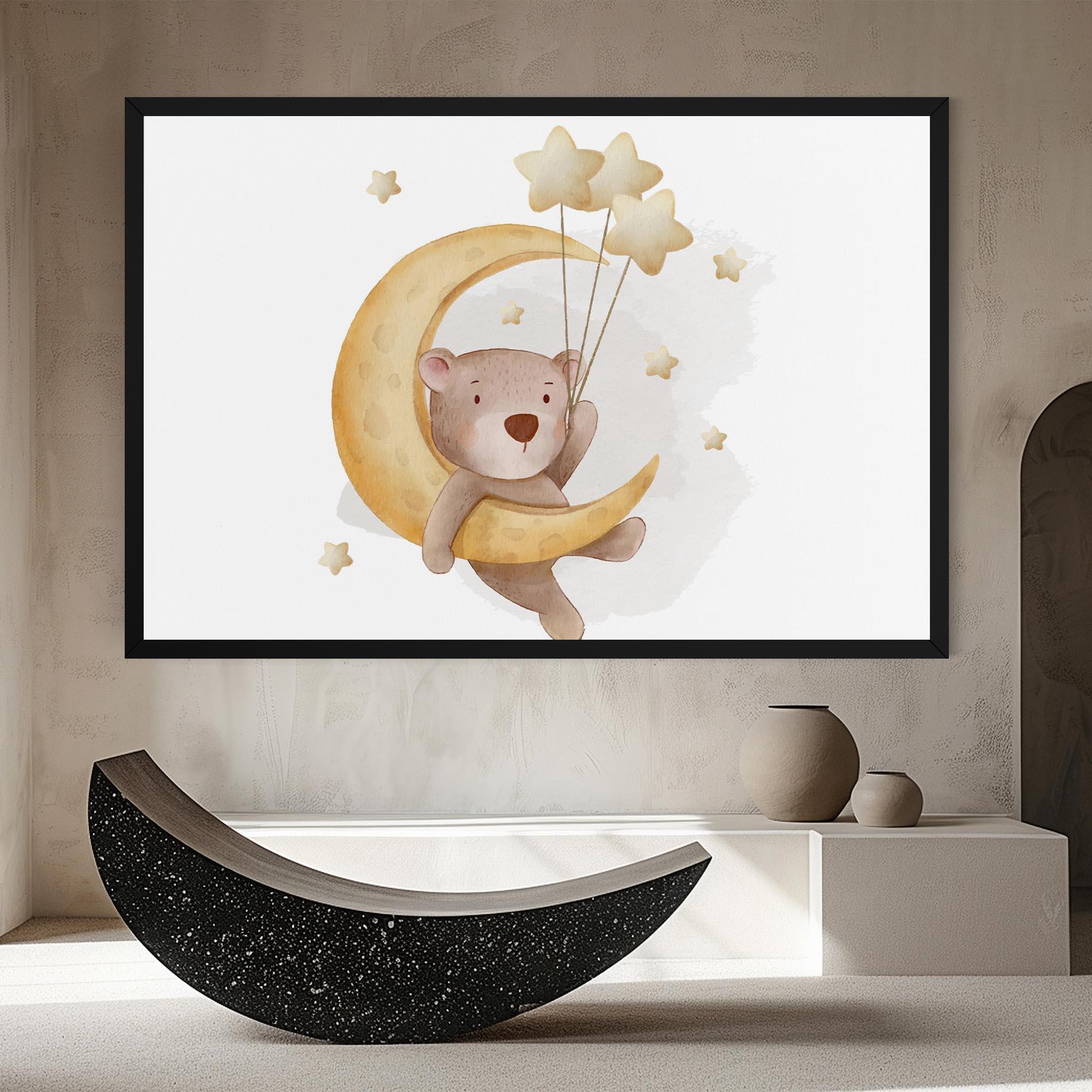 Vászonkép Bear Moon mockup 8