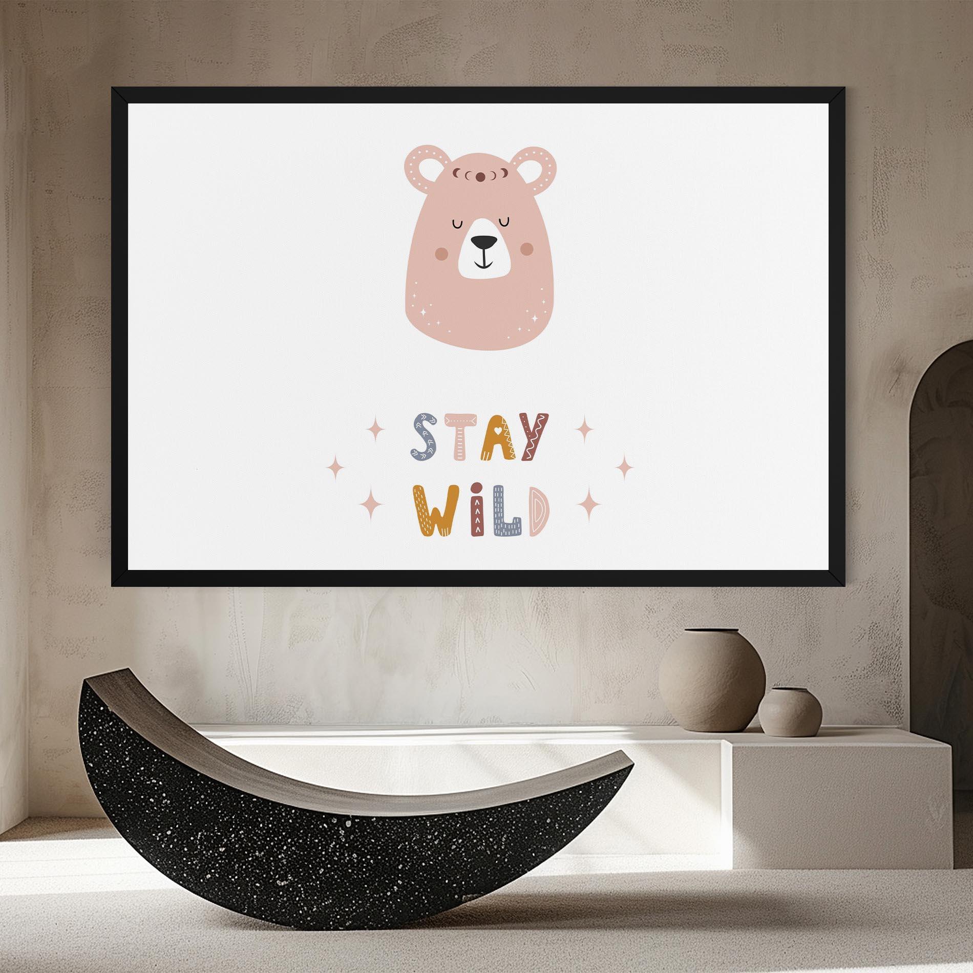 Vászonkép Brave Bear mockup 8