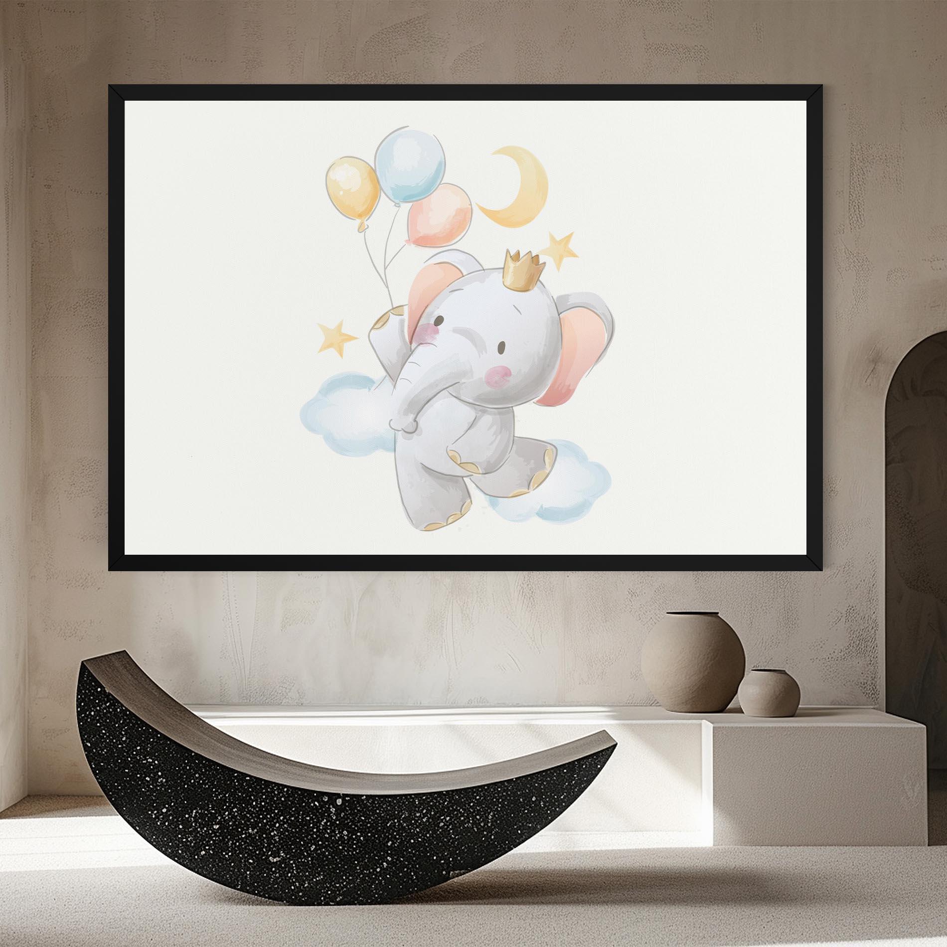 Vászonkép Elephant Flying mockup 8