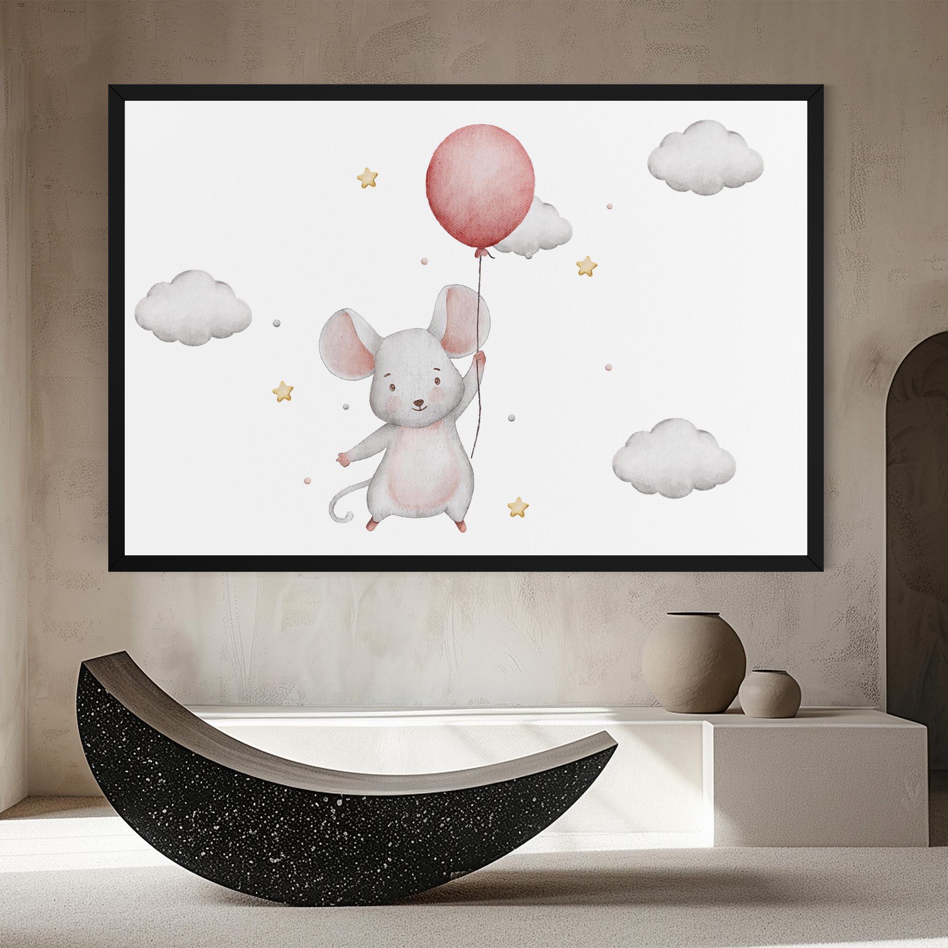 Vászonkép Mouse Balloon mockup 8