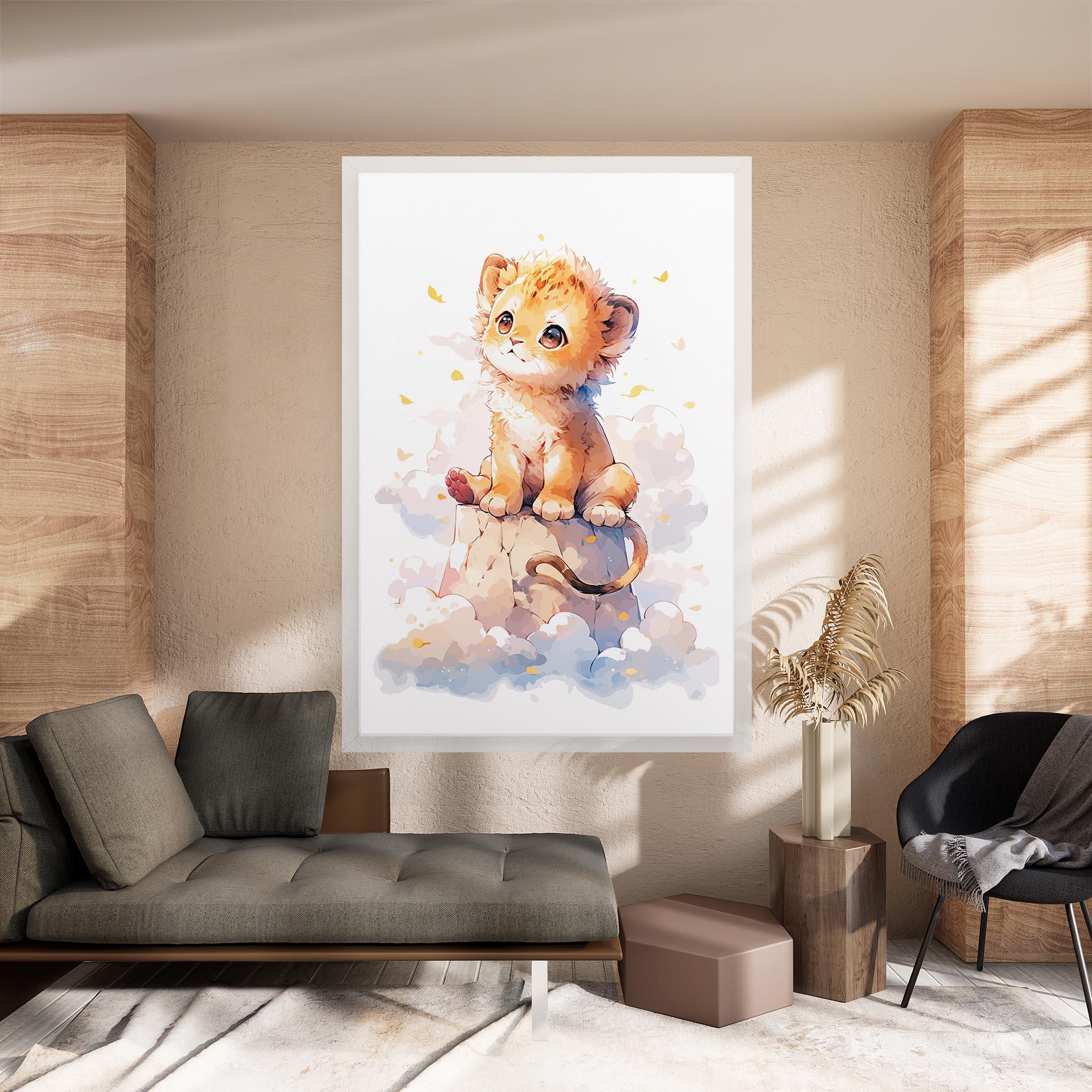 Vászonkép Cute Cloud Lion mockup 8