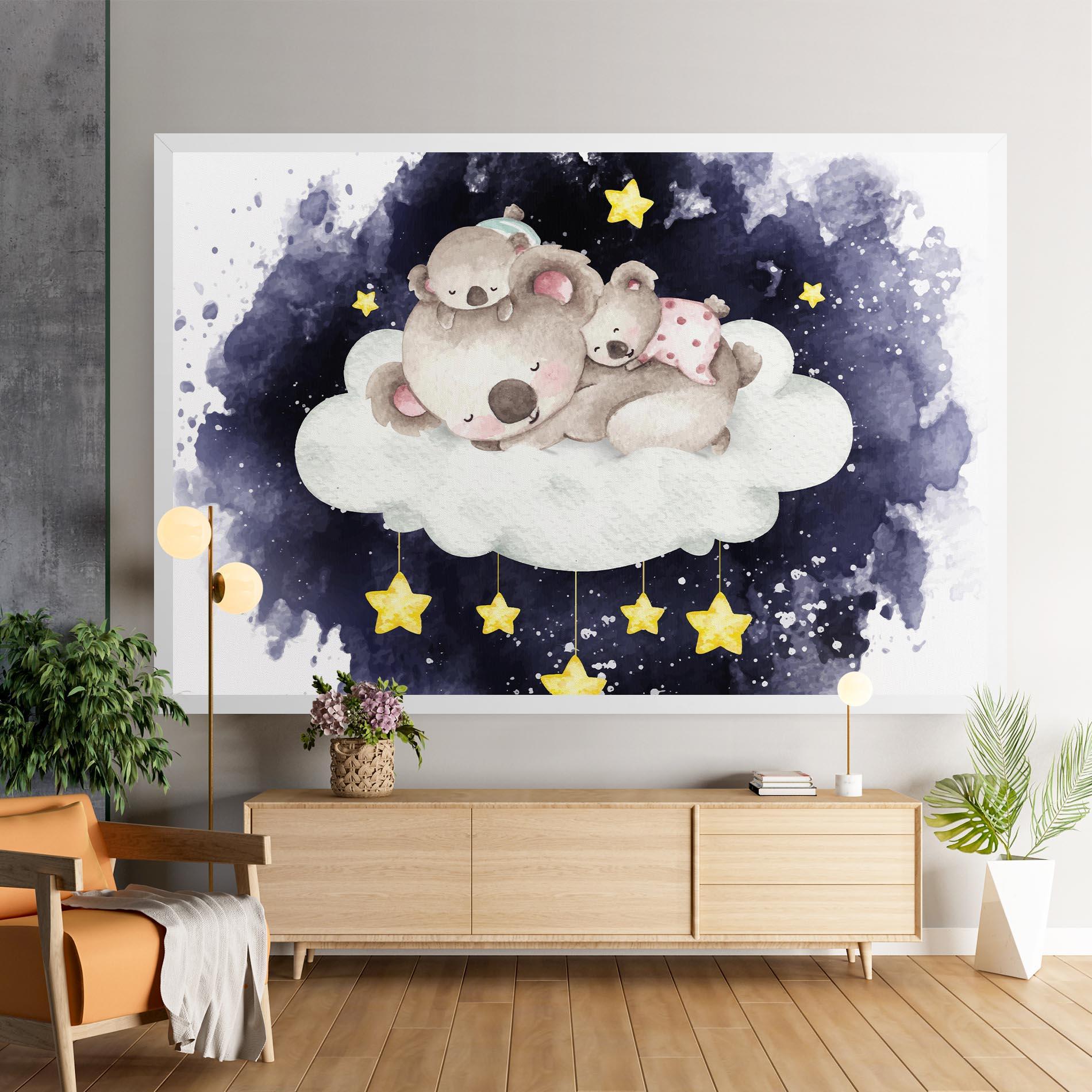 Vászonkép Baby Koala Sleeping mockup 9