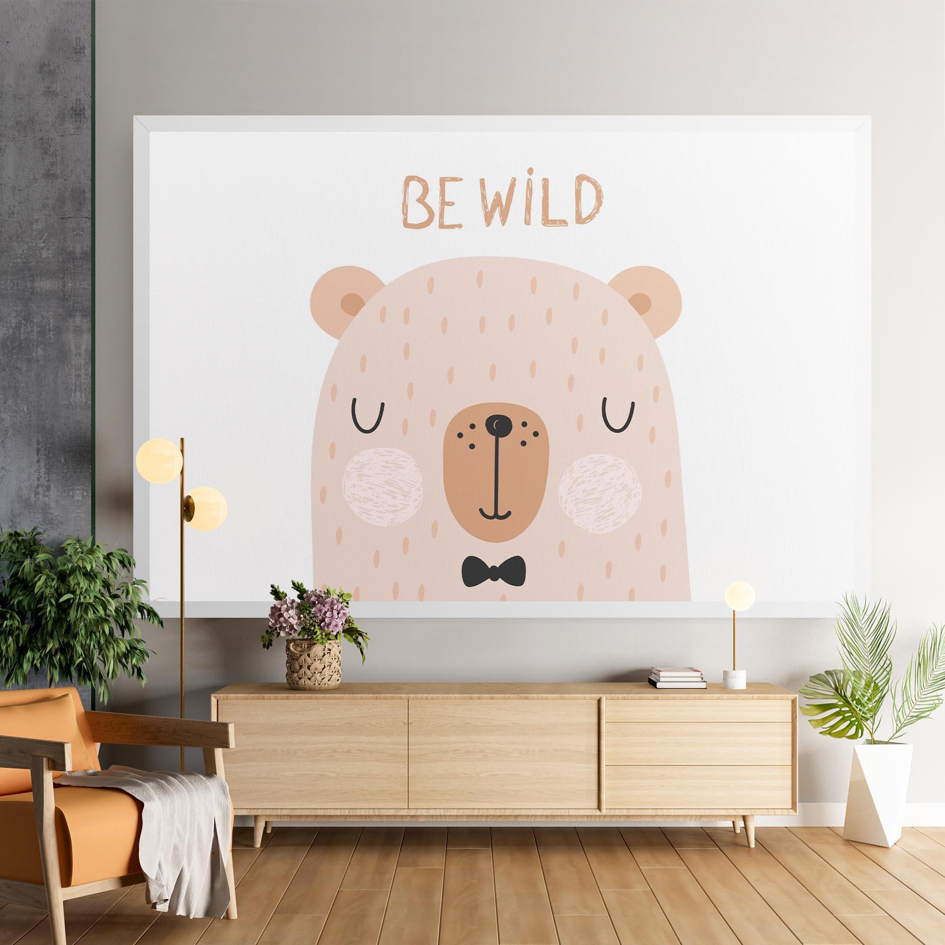 Vászonkép Bear Be Wild mockup 9