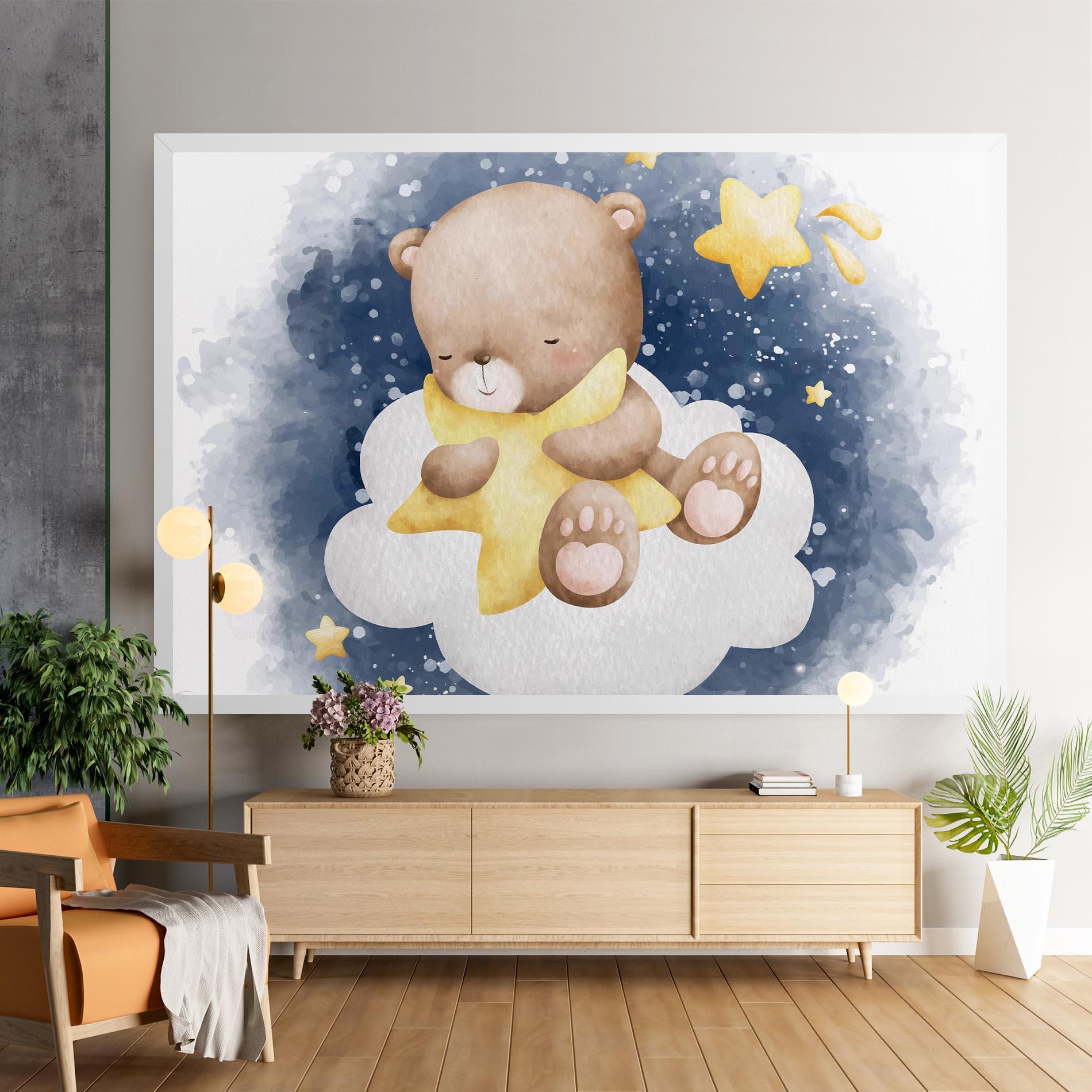 Vászonkép Bear Cloud Star mockup 9