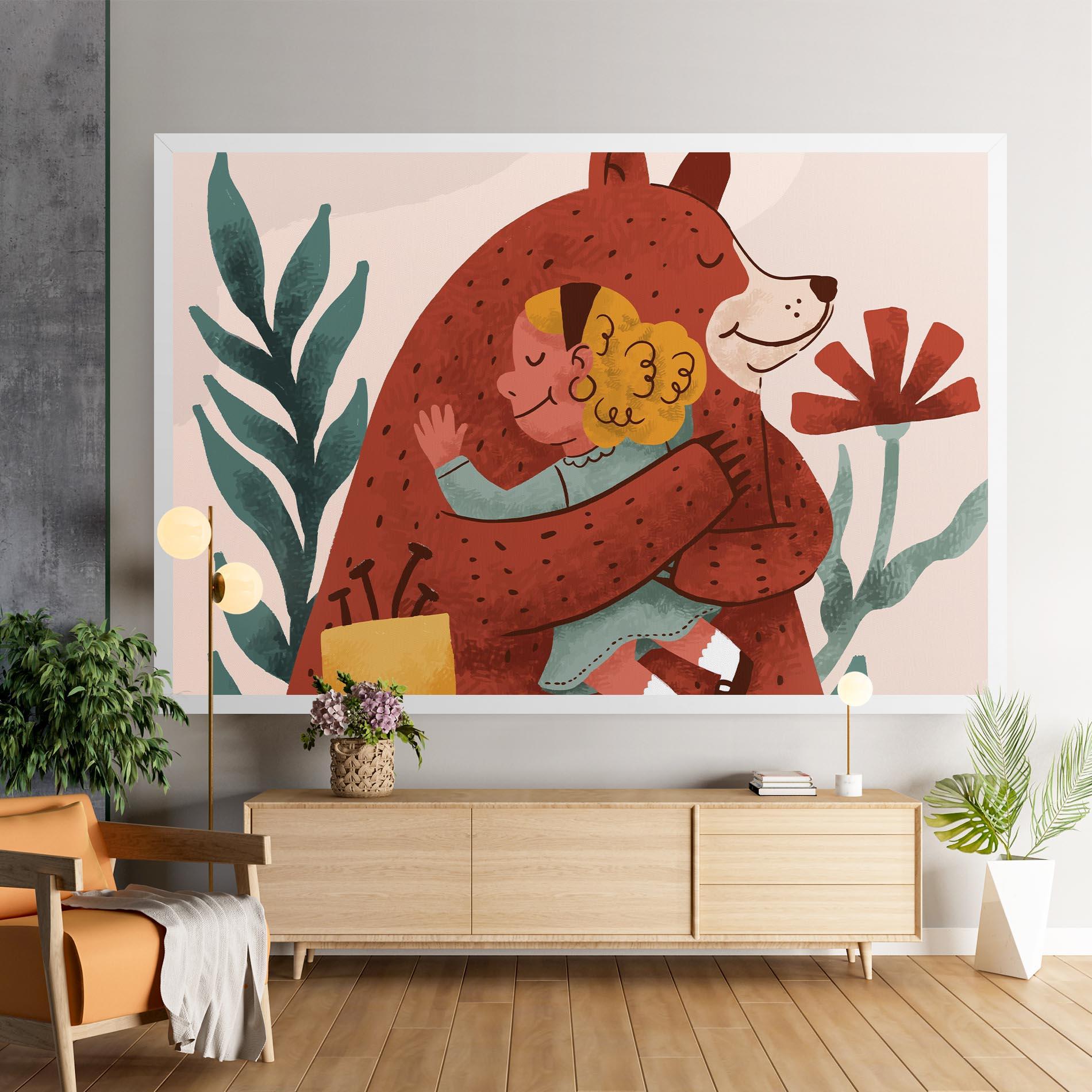 Vászonkép Bear Hug mockup 9