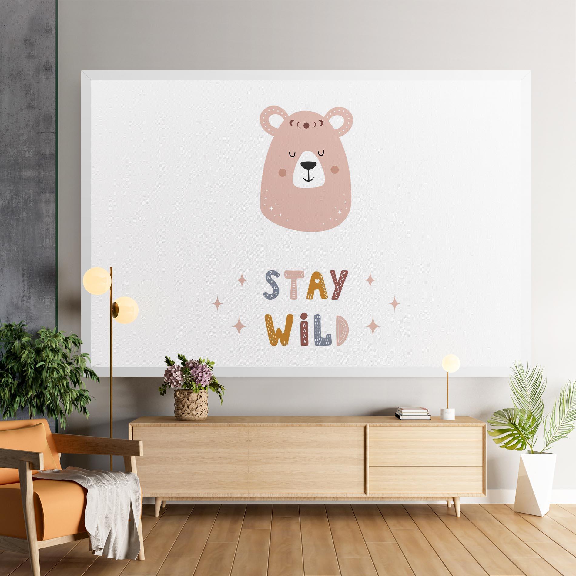 Vászonkép Brave Bear mockup 9