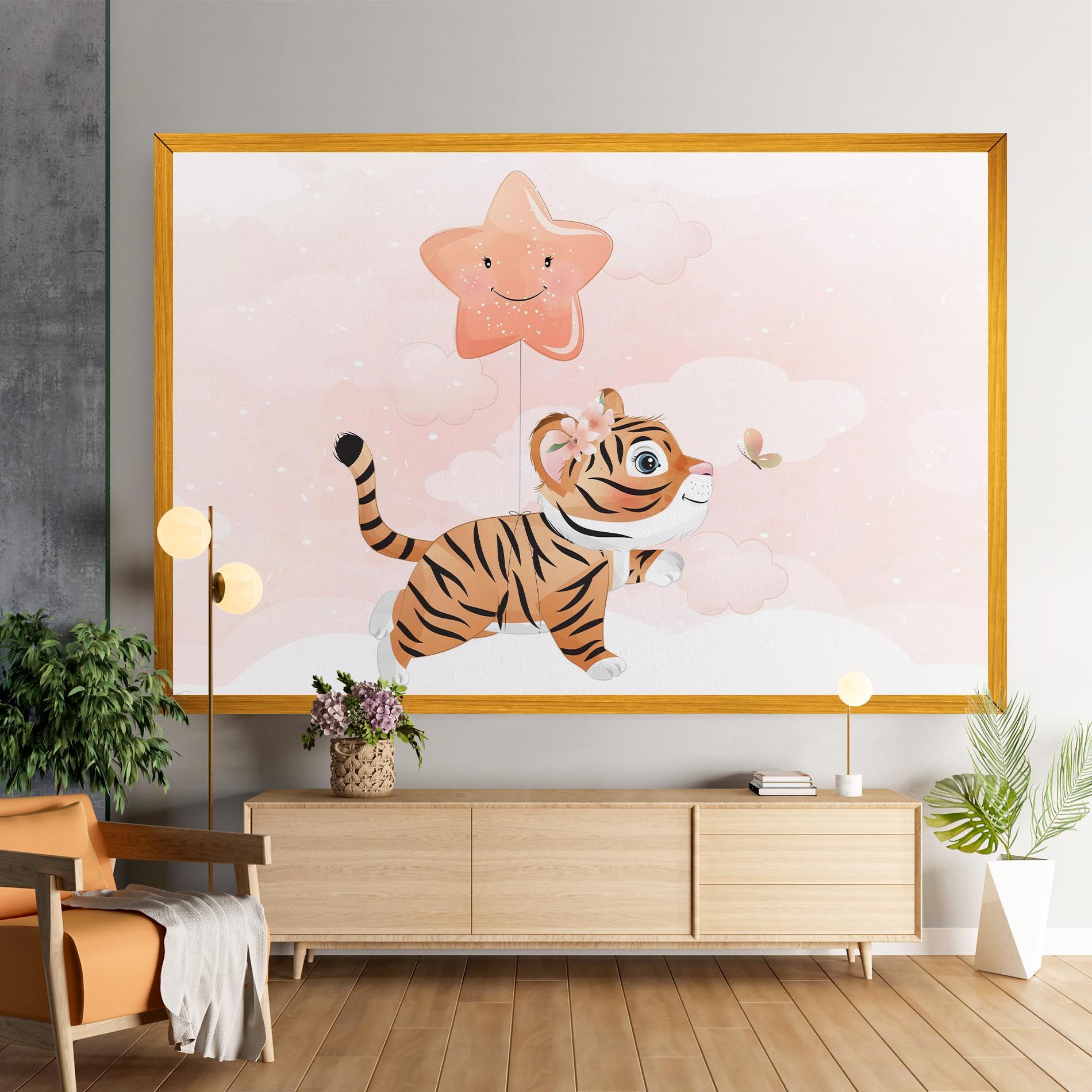 Baby Tiger Art mockup 9