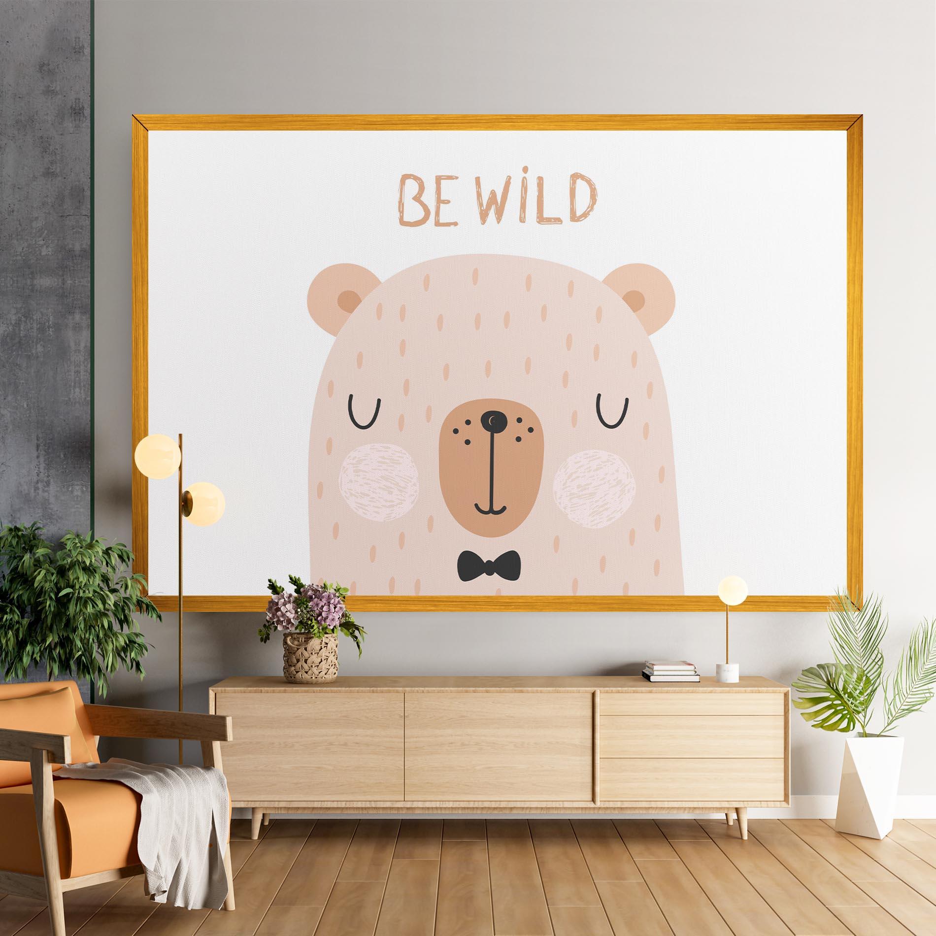 Vászonkép Bear Be Wild mockup 9
