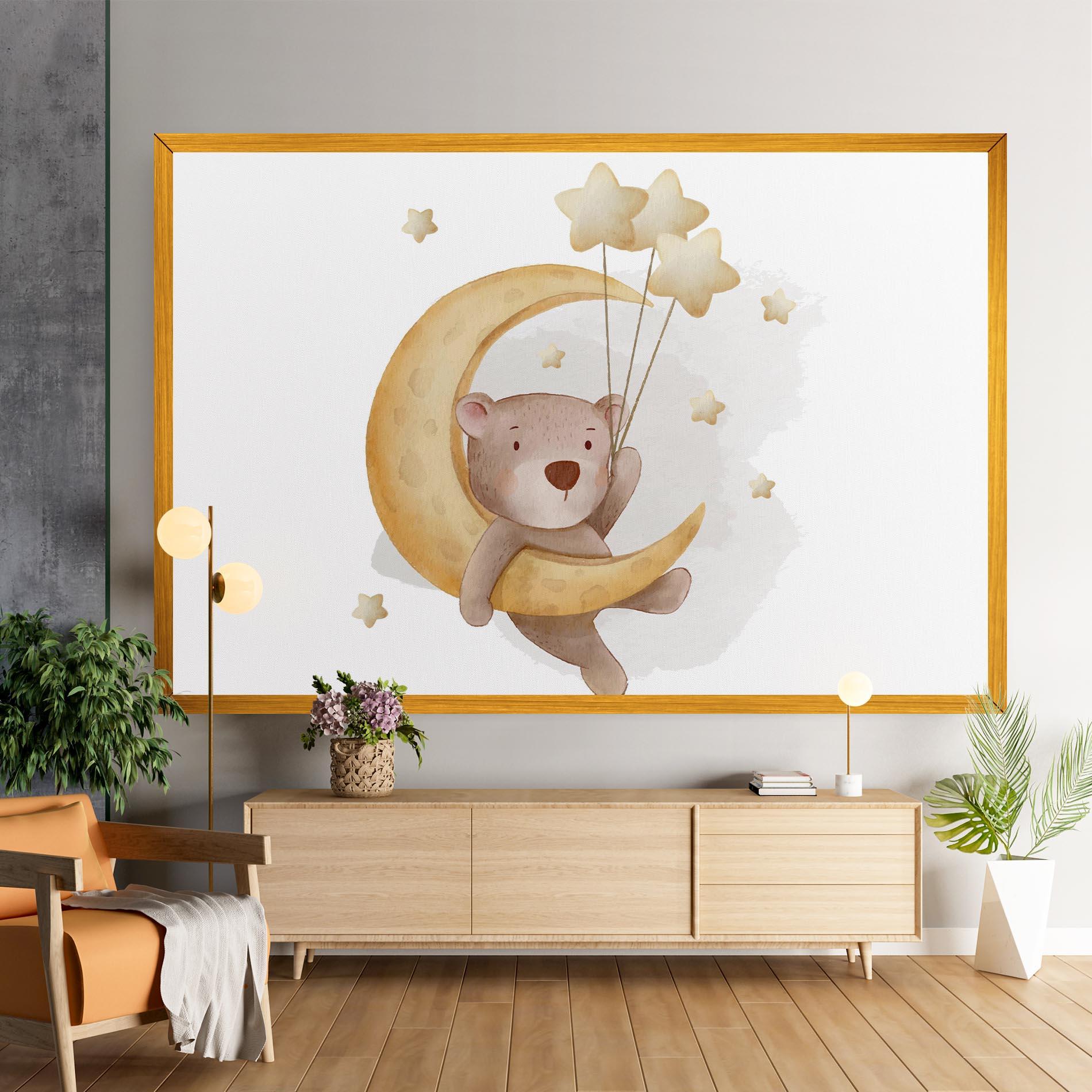 Vászonkép Bear Moon mockup 9