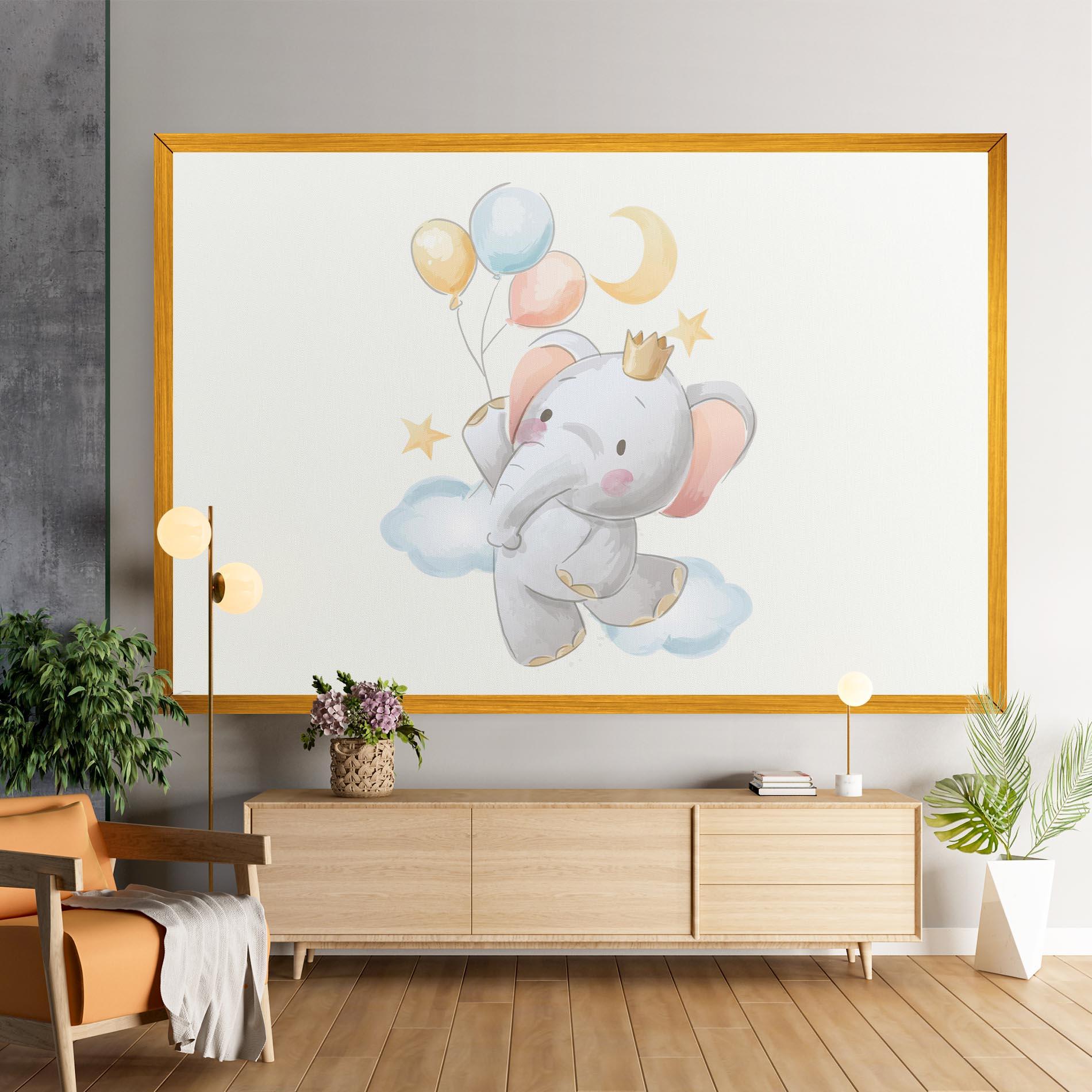 Vászonkép Elephant Flying mockup 9