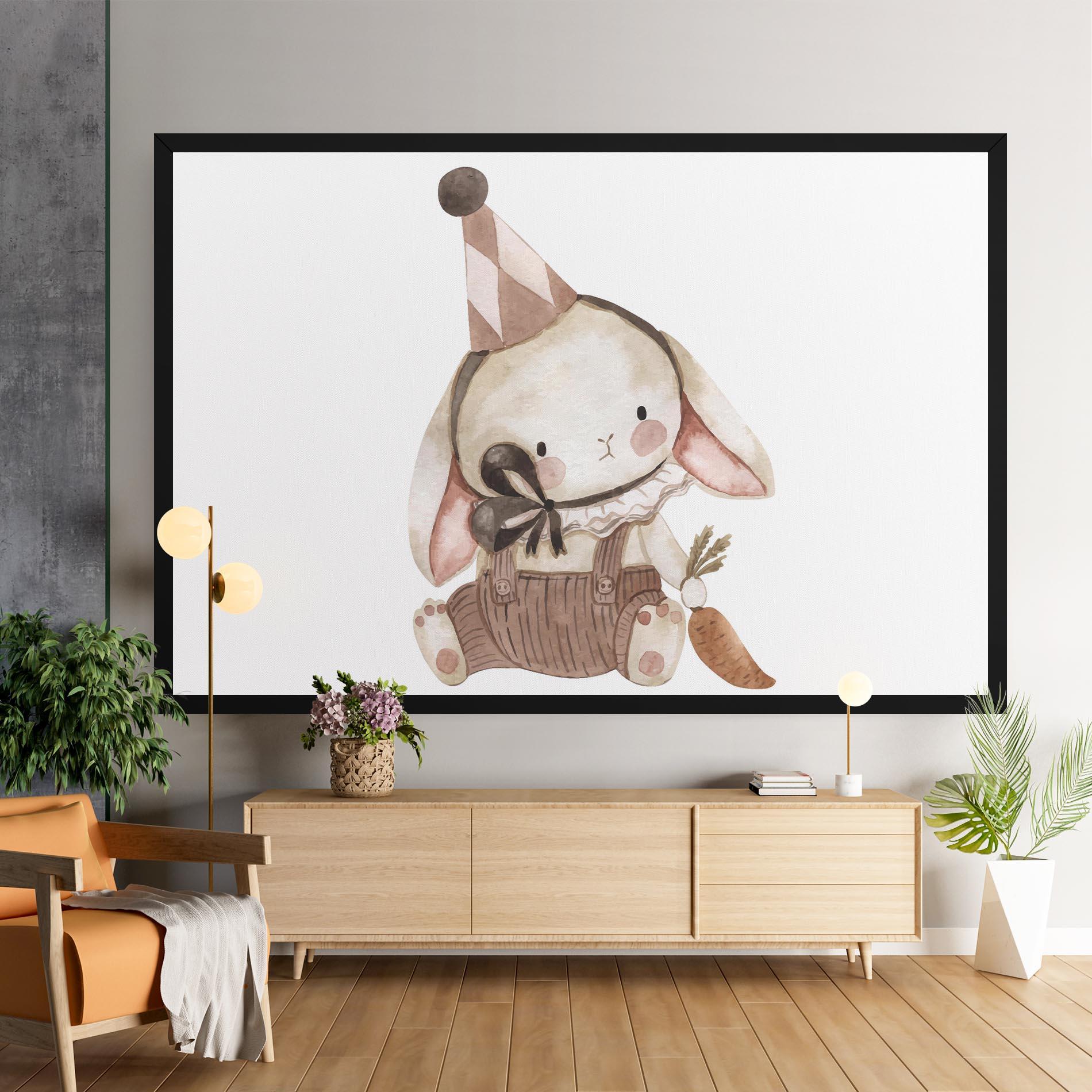 Vászonkép Baby Brown Rabbit mockup 9
