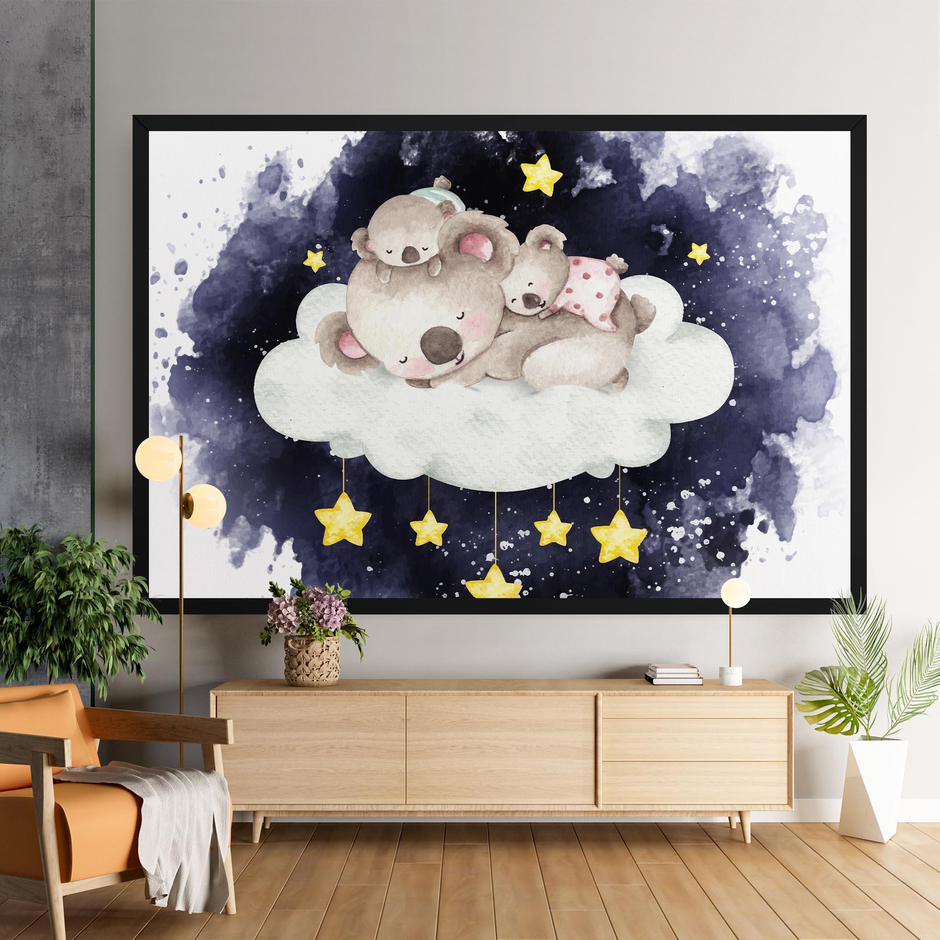 Vászonkép Baby Koala Sleeping mockup 9