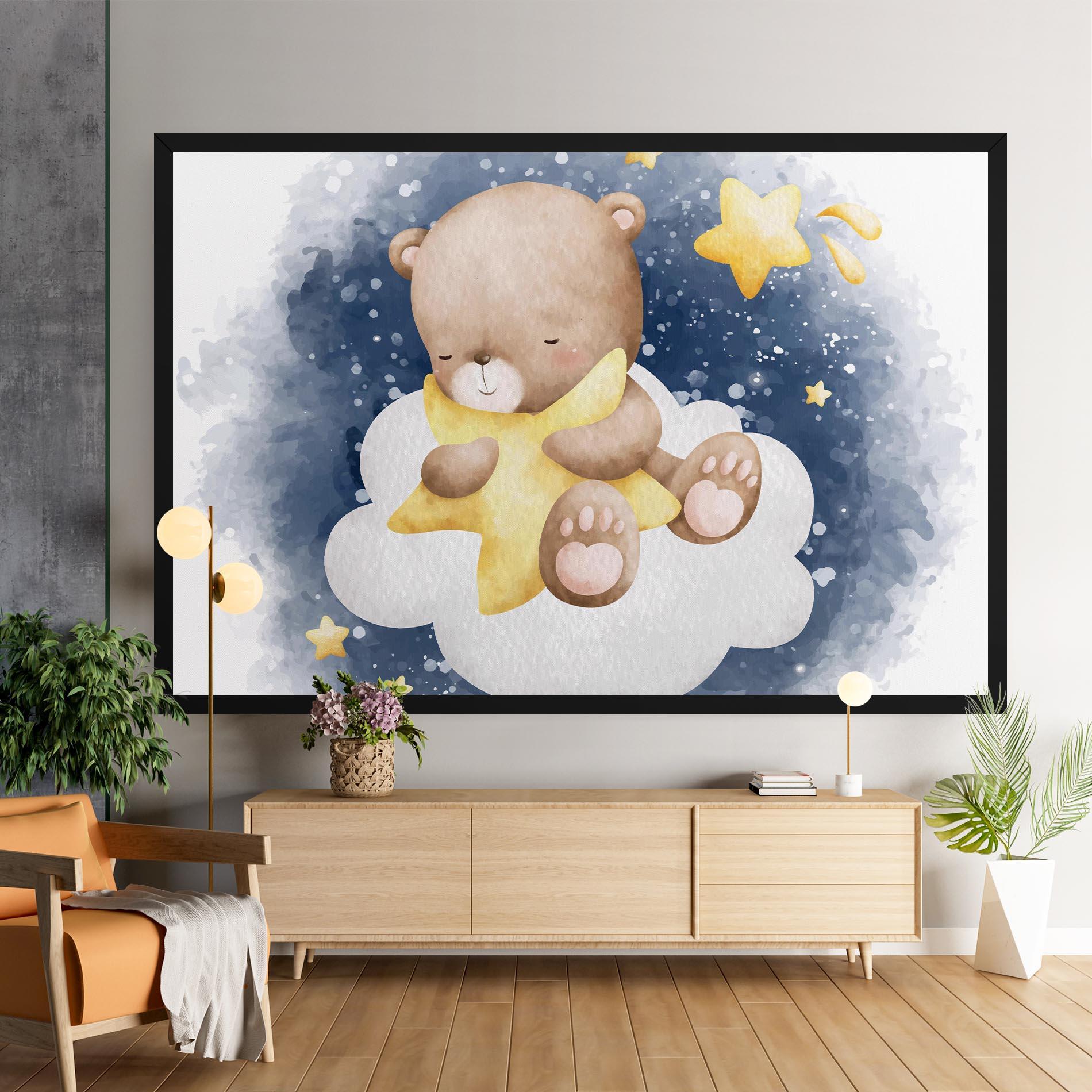 Vászonkép Bear Cloud Star mockup 9