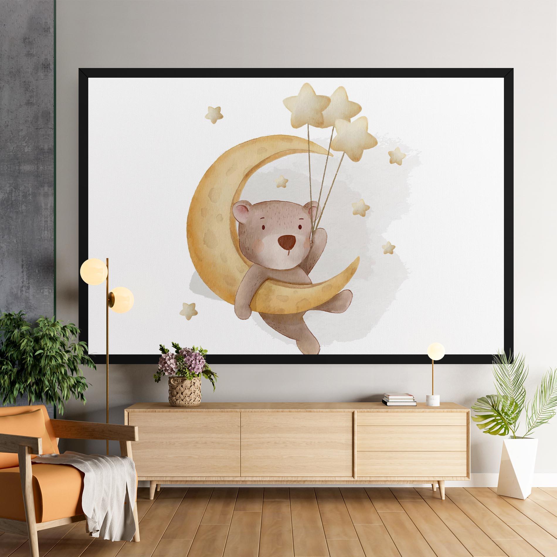 Vászonkép Bear Moon mockup 9